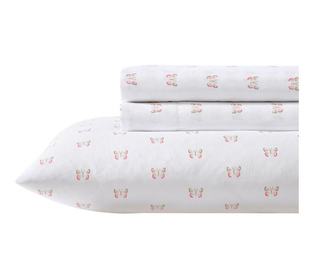 Laura Ashley Fluttery Friends Pink Queen Sheetet
