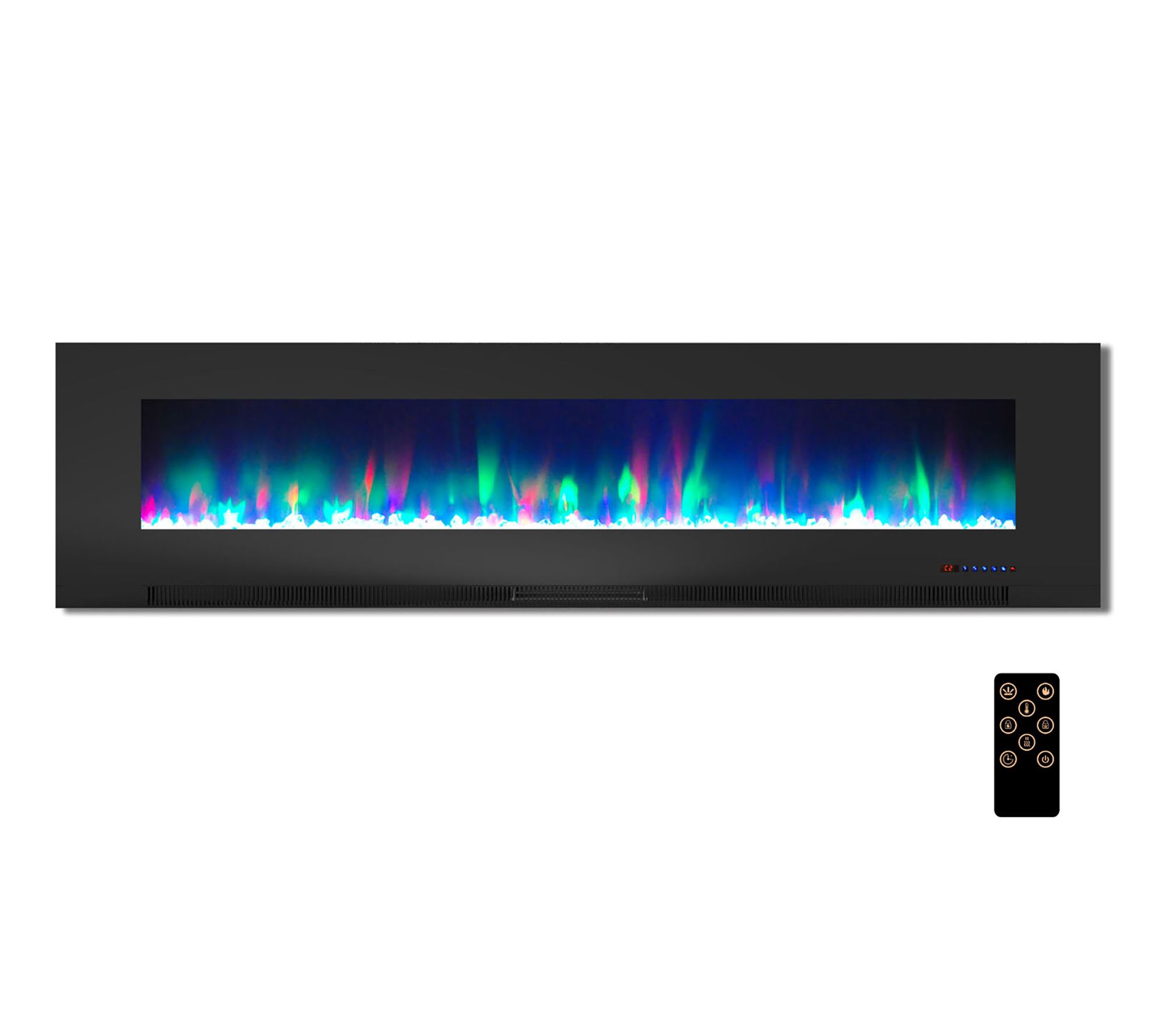 Cambridge 78-In. Wall Mounted Electric Fireplace Heater with