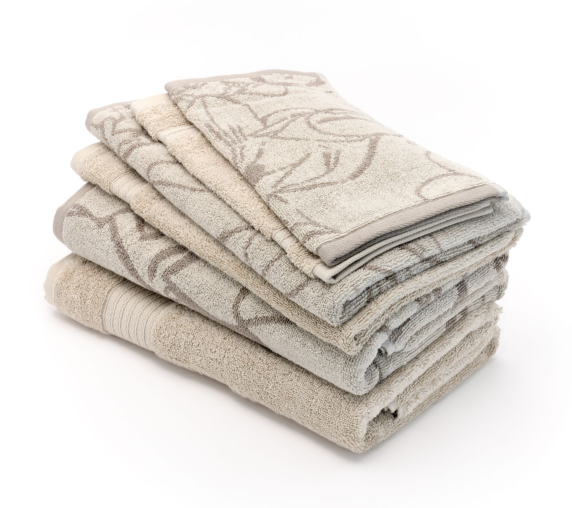 Northern Nights 6-pc Floral Jacquard Towel Set