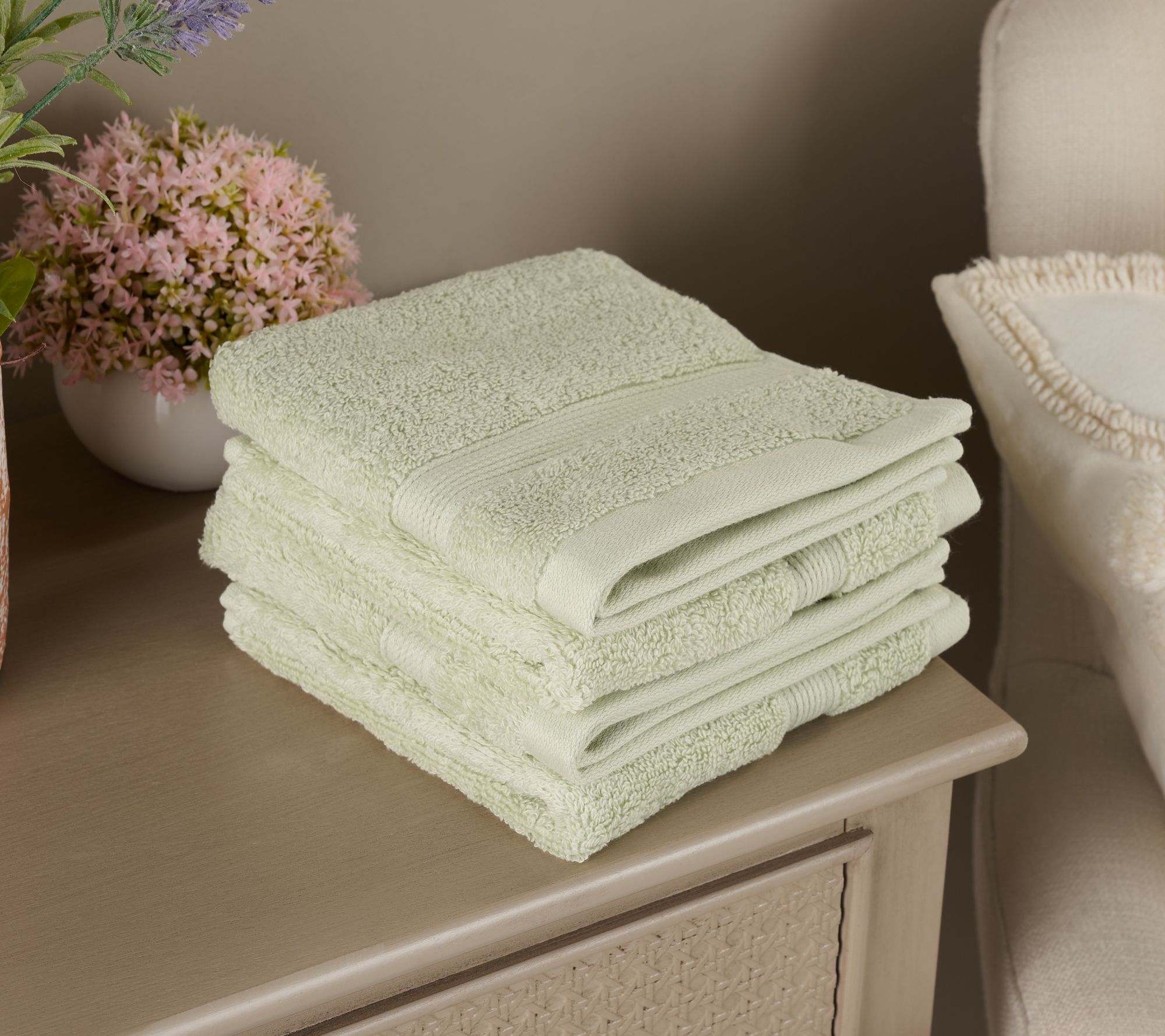 "As Is" Northen Nights Egyptian Cotton 4-Piece Washcloth Set