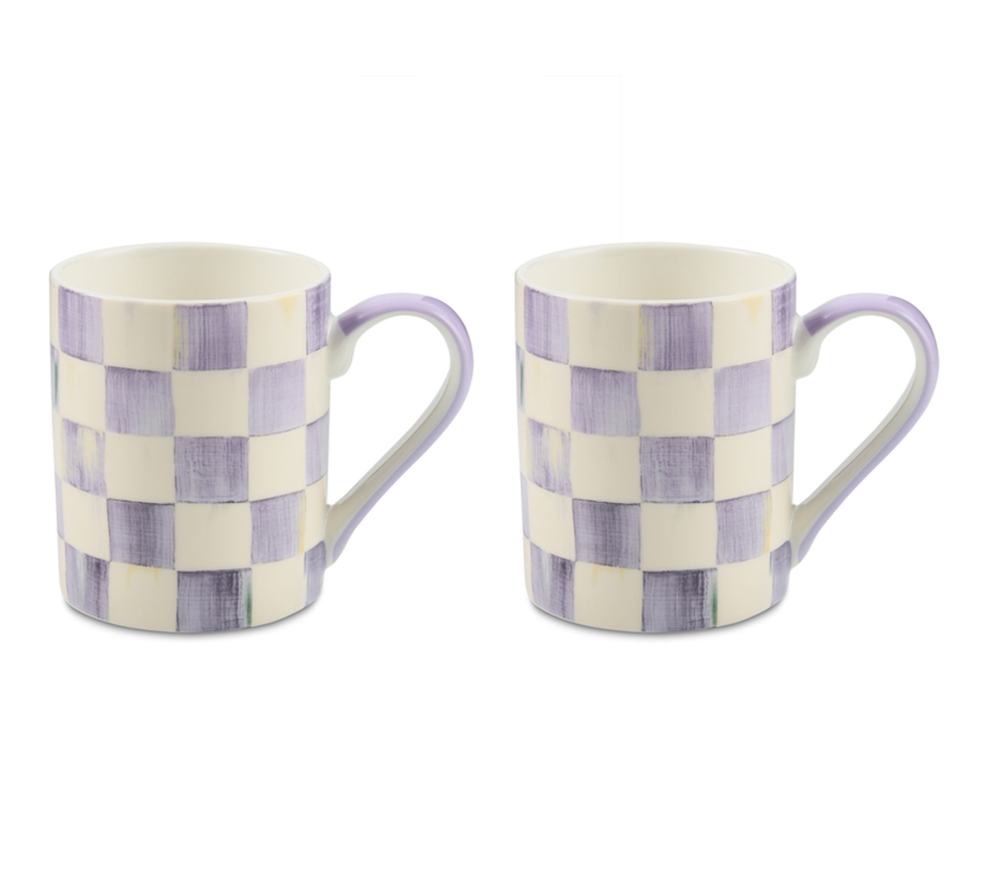 MacKenzie- Childs Set of 2 Stoneware Mugs W/ Gift Box