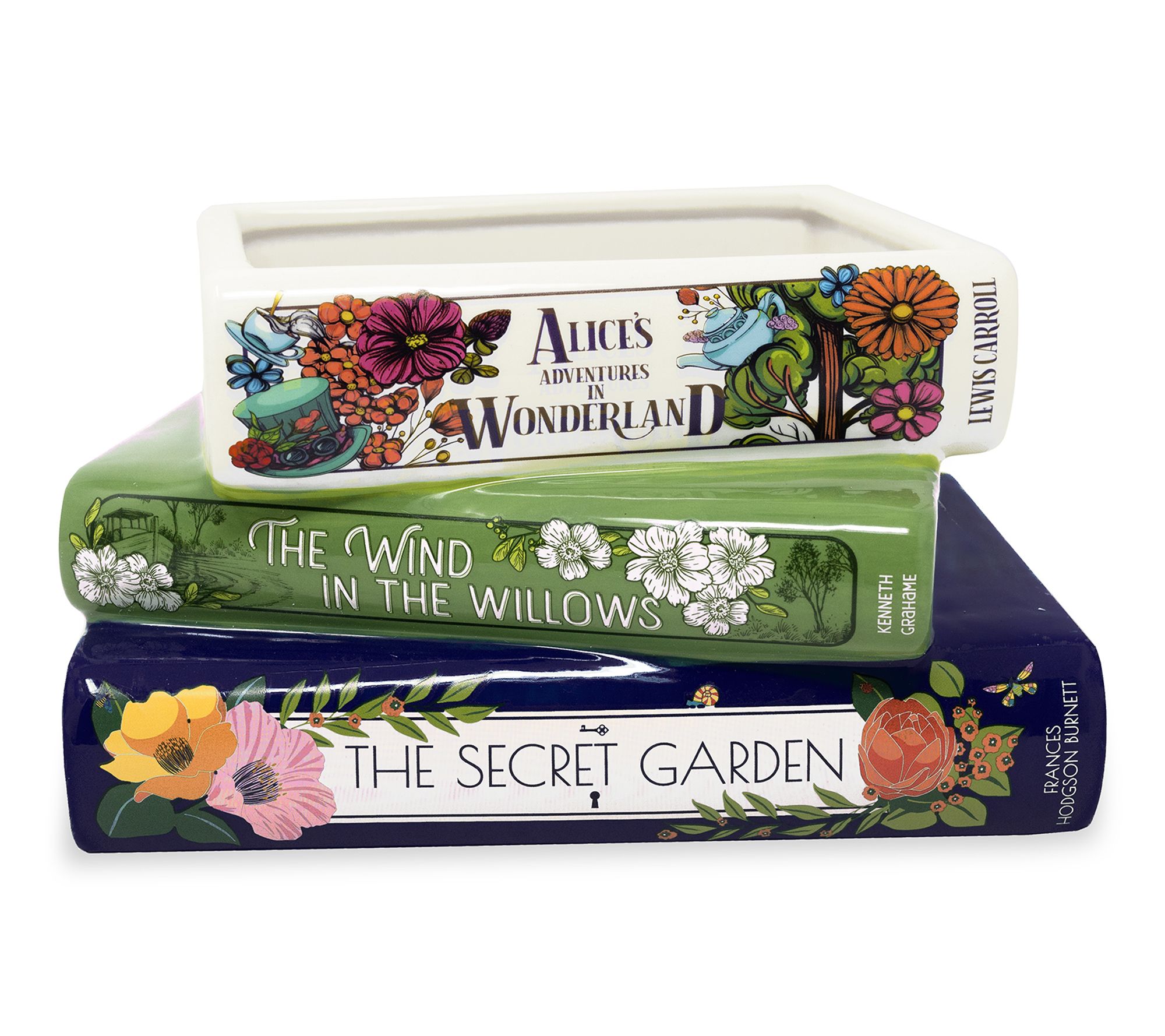 Steel Mill & Co. Stacked Books Planter