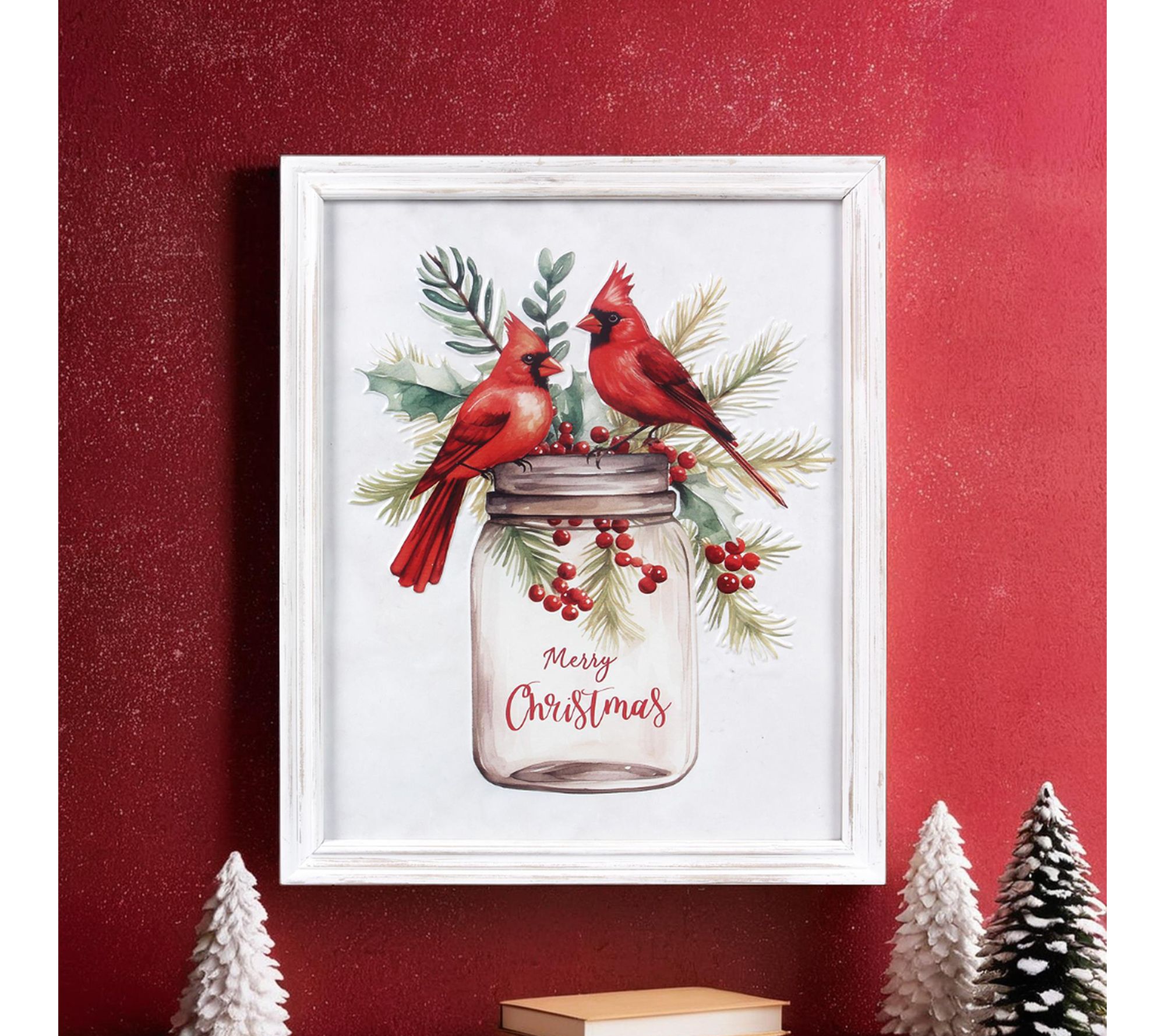 Young's Wood Christmas Cardinal Wall Art