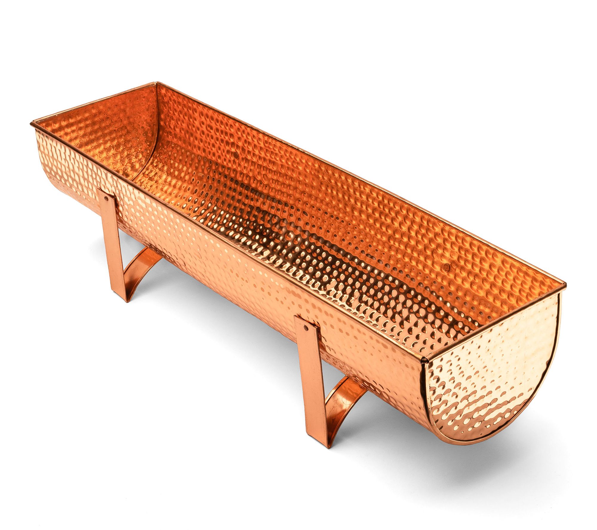 Kings County Copper Window Planter Box for Indoor/Outdoor Use