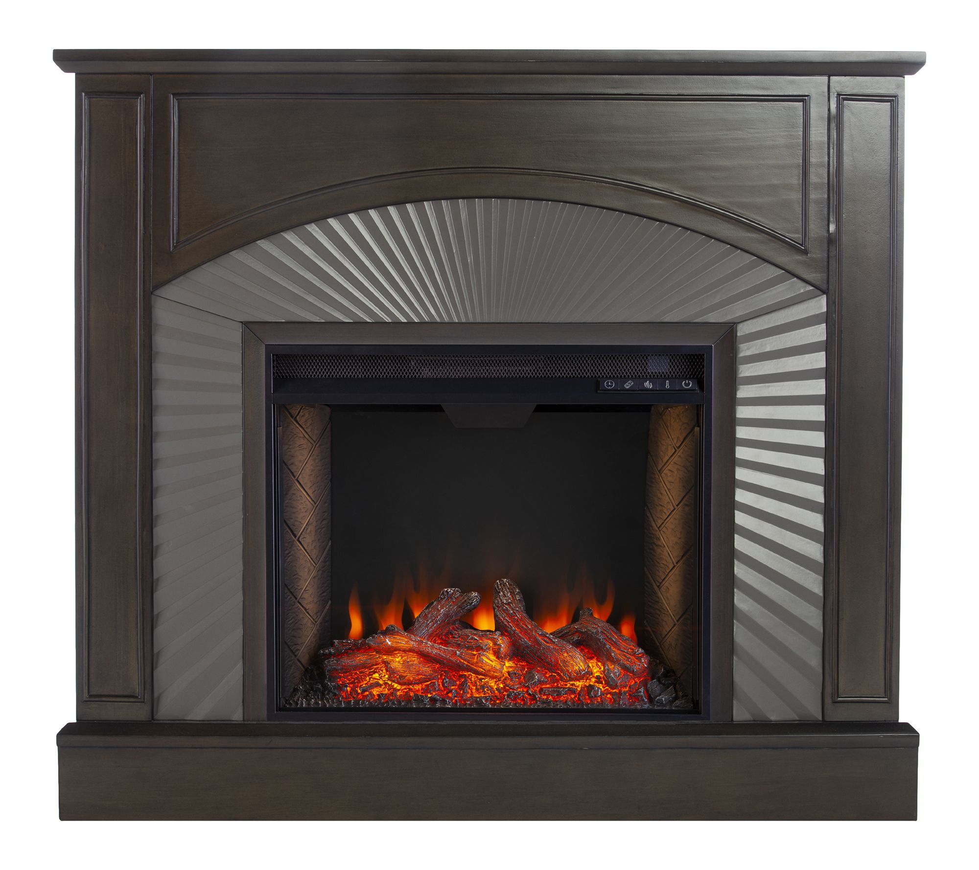 SEI Billingsdon Freestanding Criss Cross Electric Fireplace