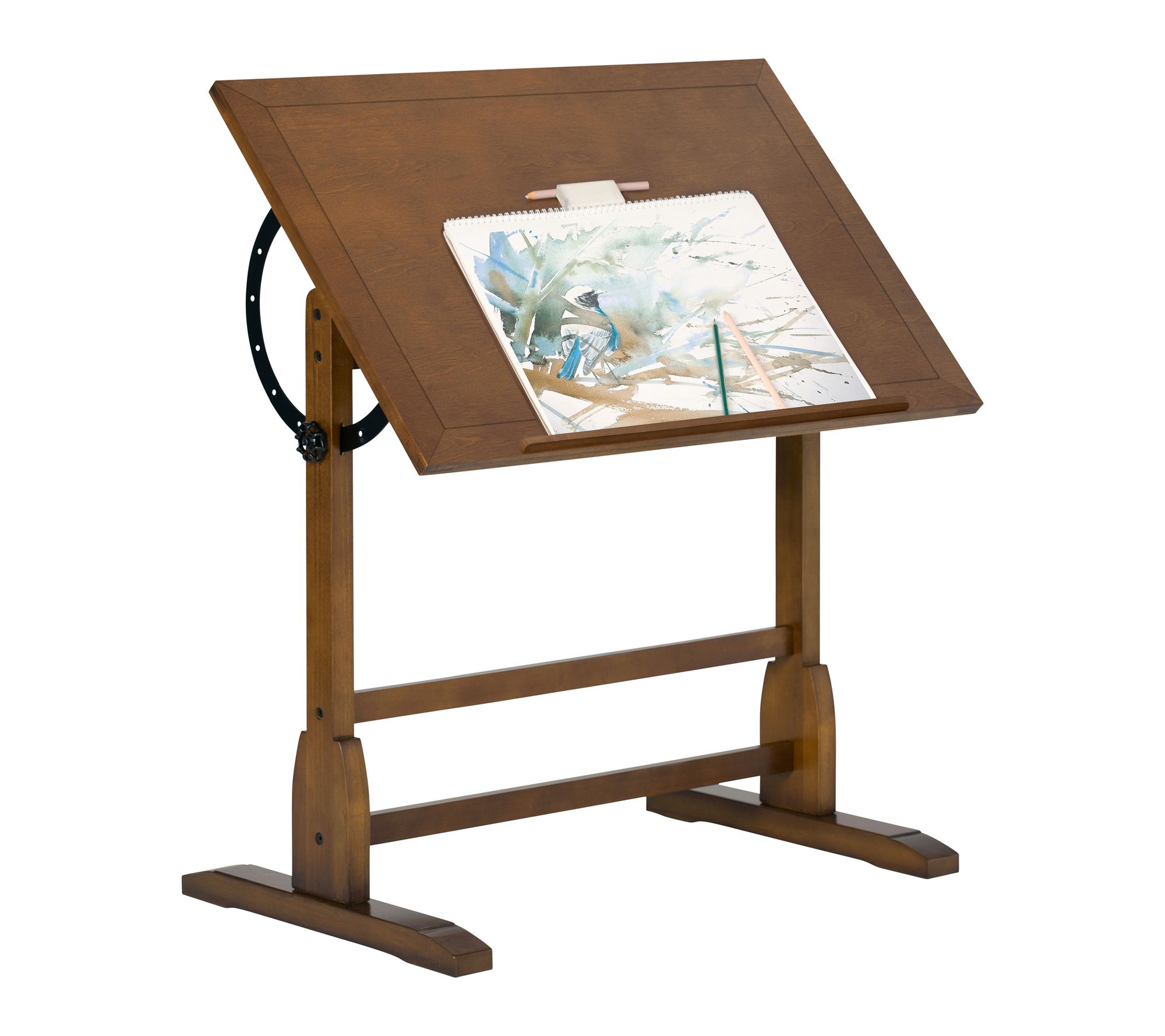 Studio Designs Vintag Solid Wood Draft Table w/Adjust Top