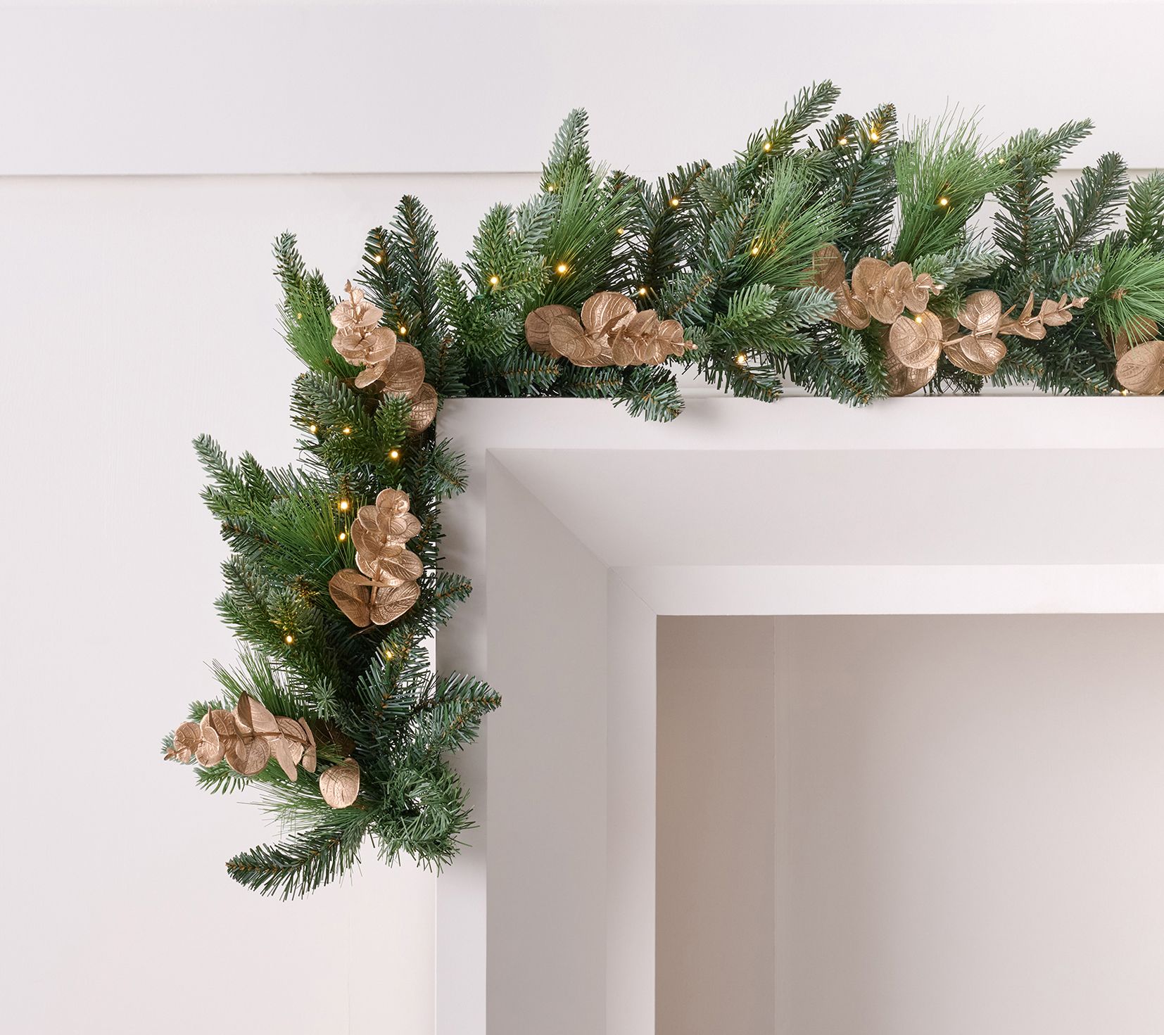 6' Mixed Tip Garland with Color Flip LEDs by Mally Roncal