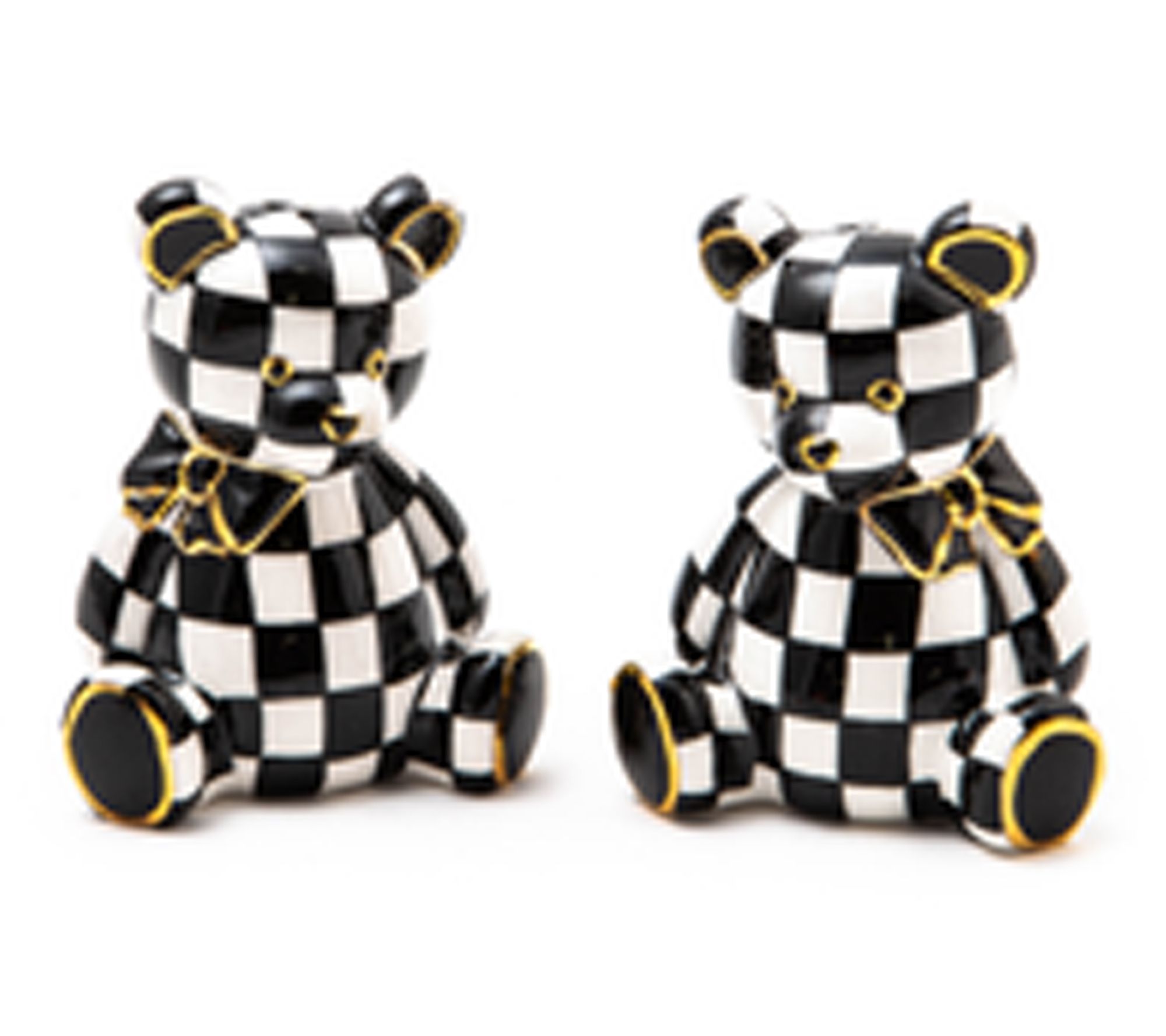 MacKenzie- Childs Teddy Bear Salt & Pepper Set