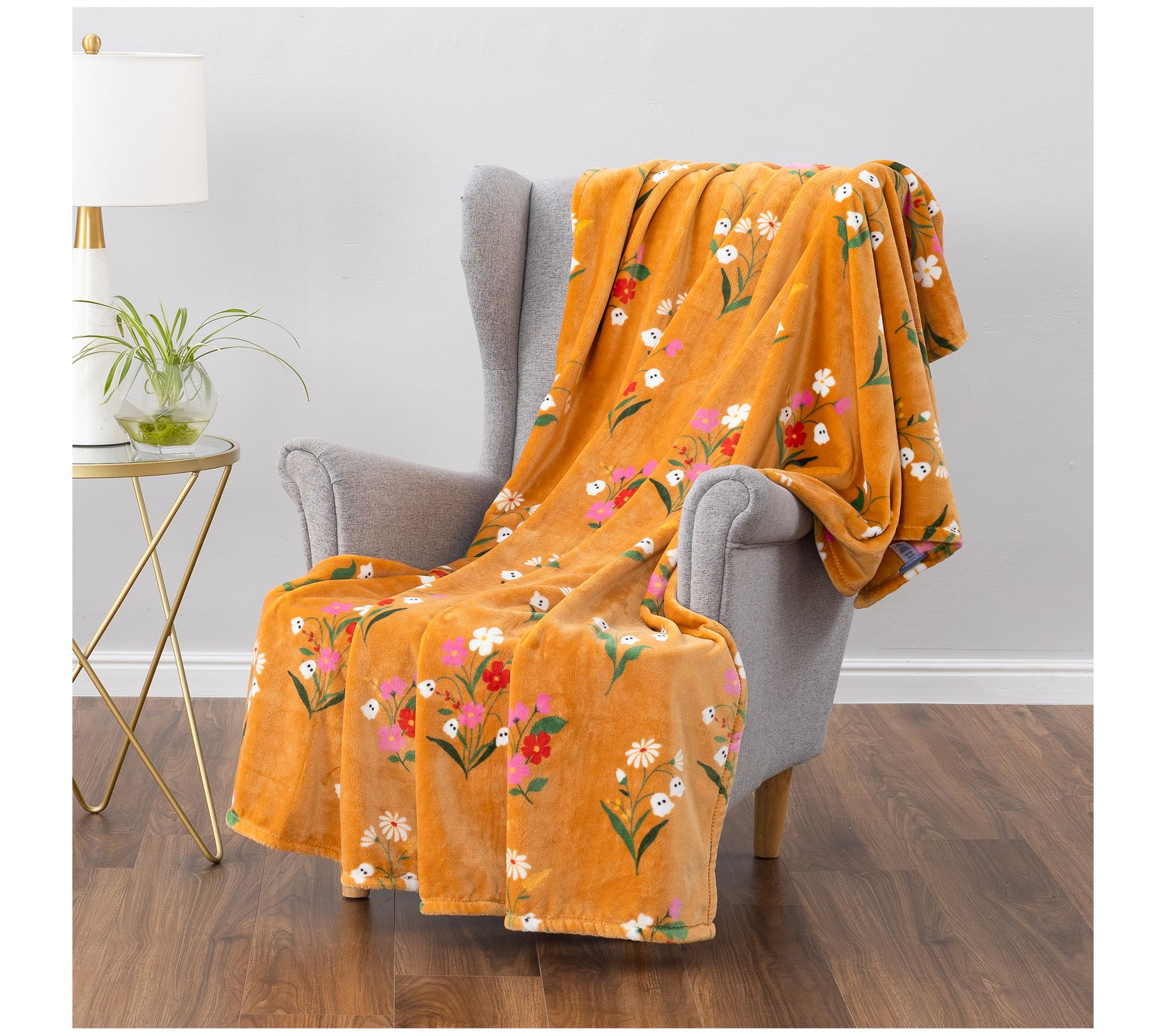 Berkshire Halloween Printed Plush 60x70 Throw