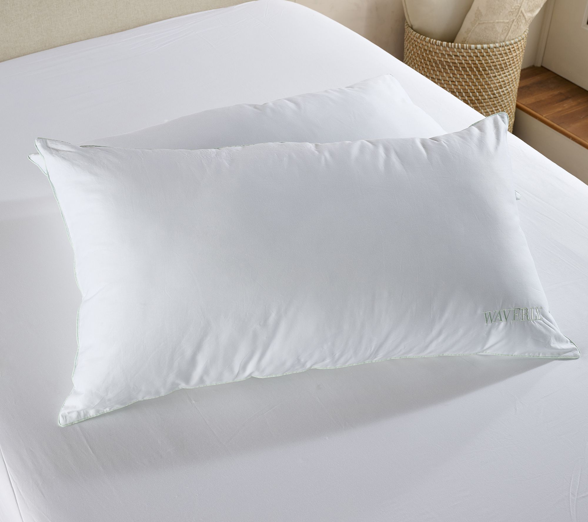 "As Is" Waverly Set of 2 Down Alt Dual Performance Pillows- King
