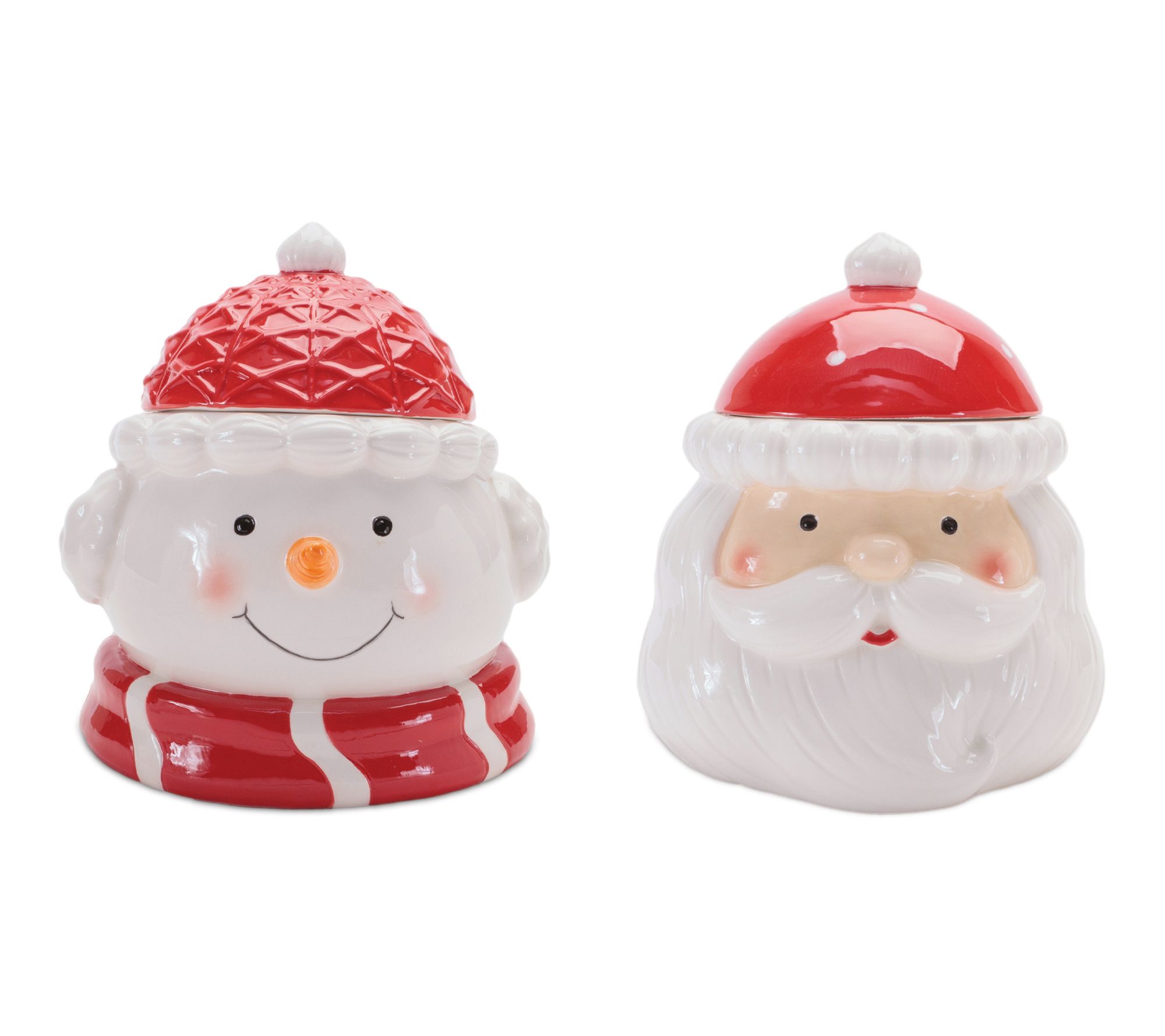 Melrose Ceramic Holiday Canister (Set of 2)