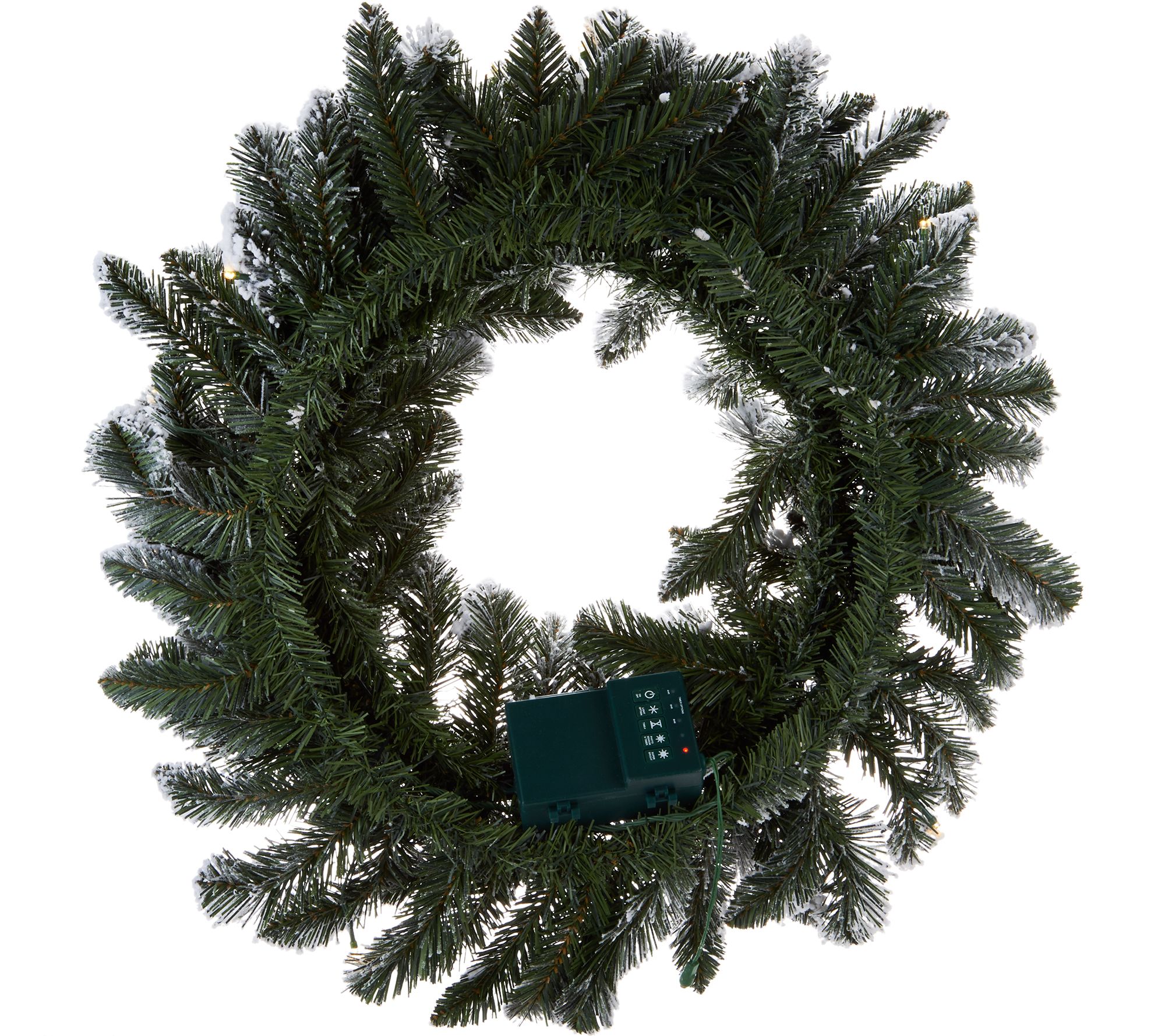 Bethlehem Lights Prelit 24" Flocked Wreath