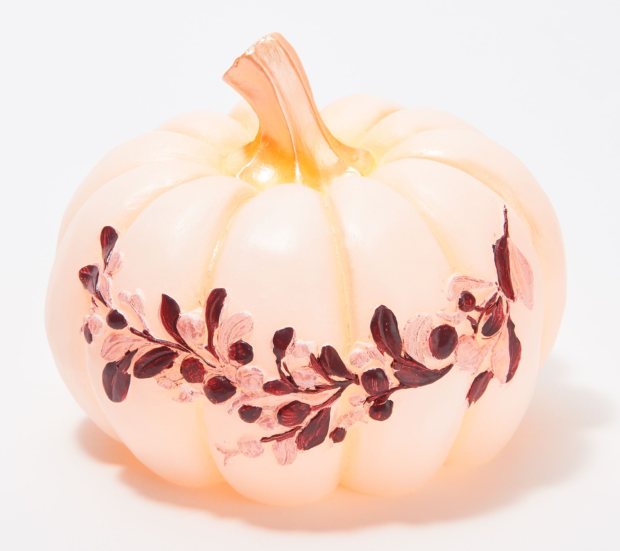 Candle Impressions Large Carved Wax Harvest Pumpkin