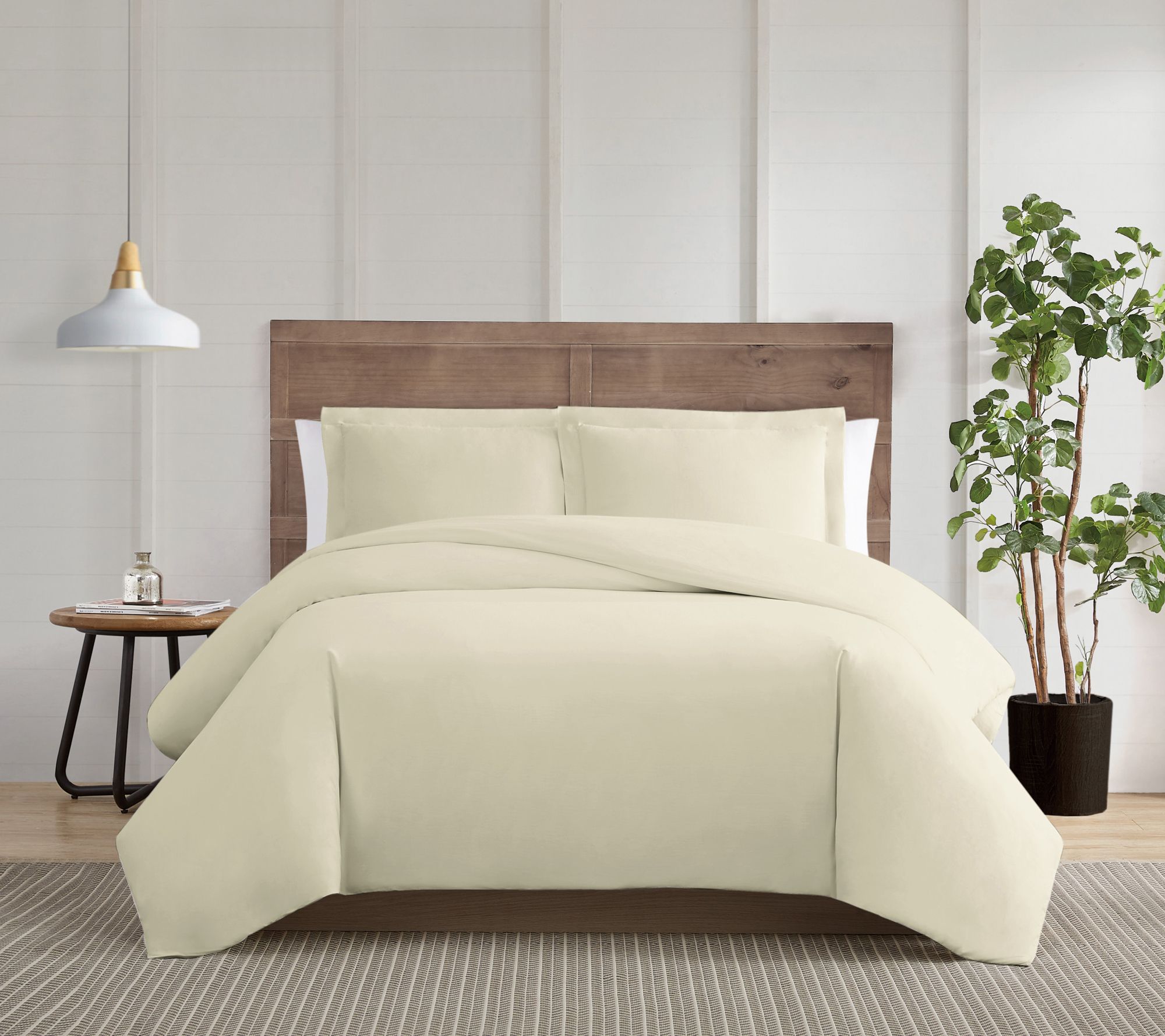 Truly Calm Silver Cool 3-Piece Full/Queen DuvetCover Set