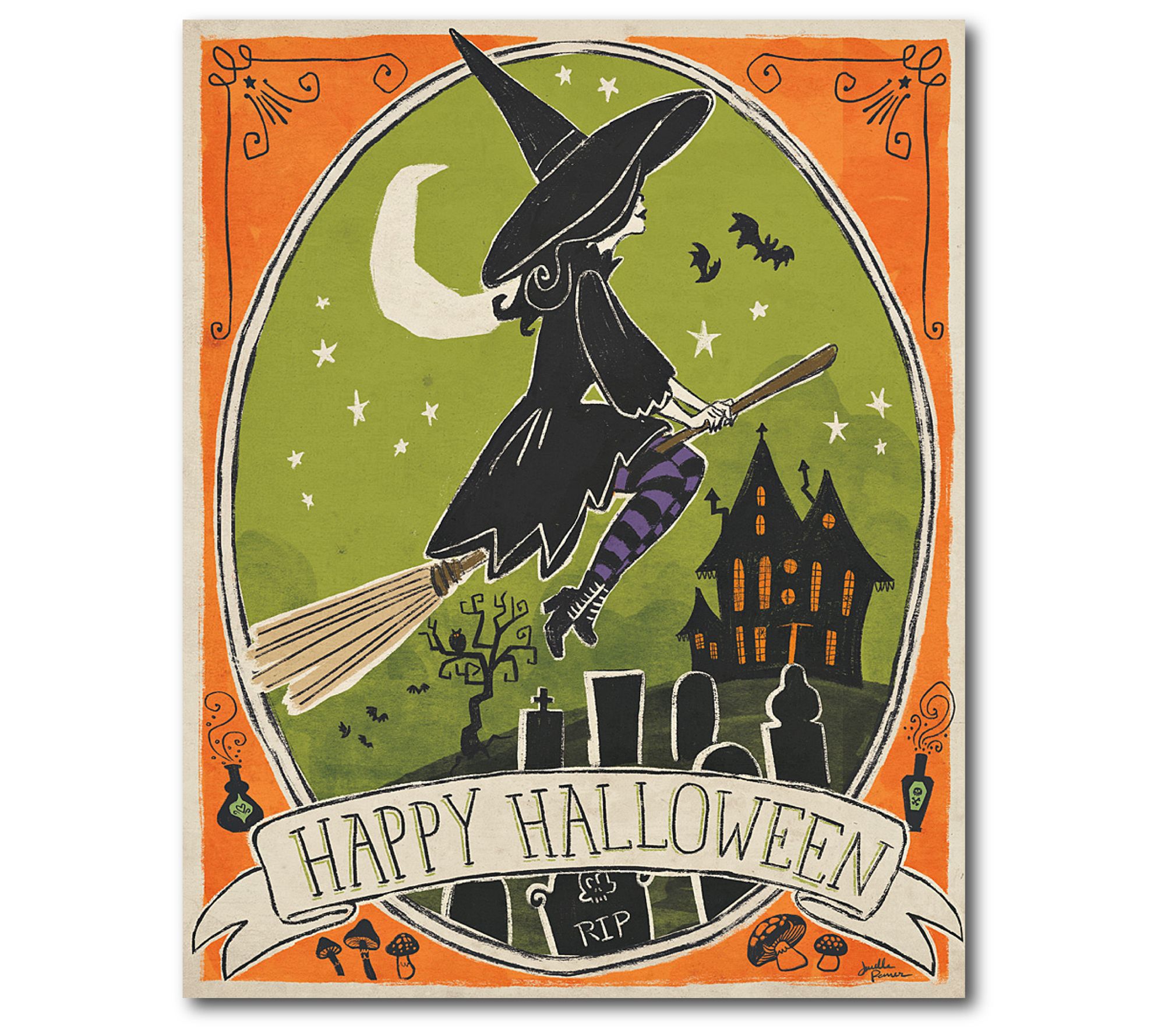 Courtside Market Stay Creepy VII 16x20 Canvas W all Art