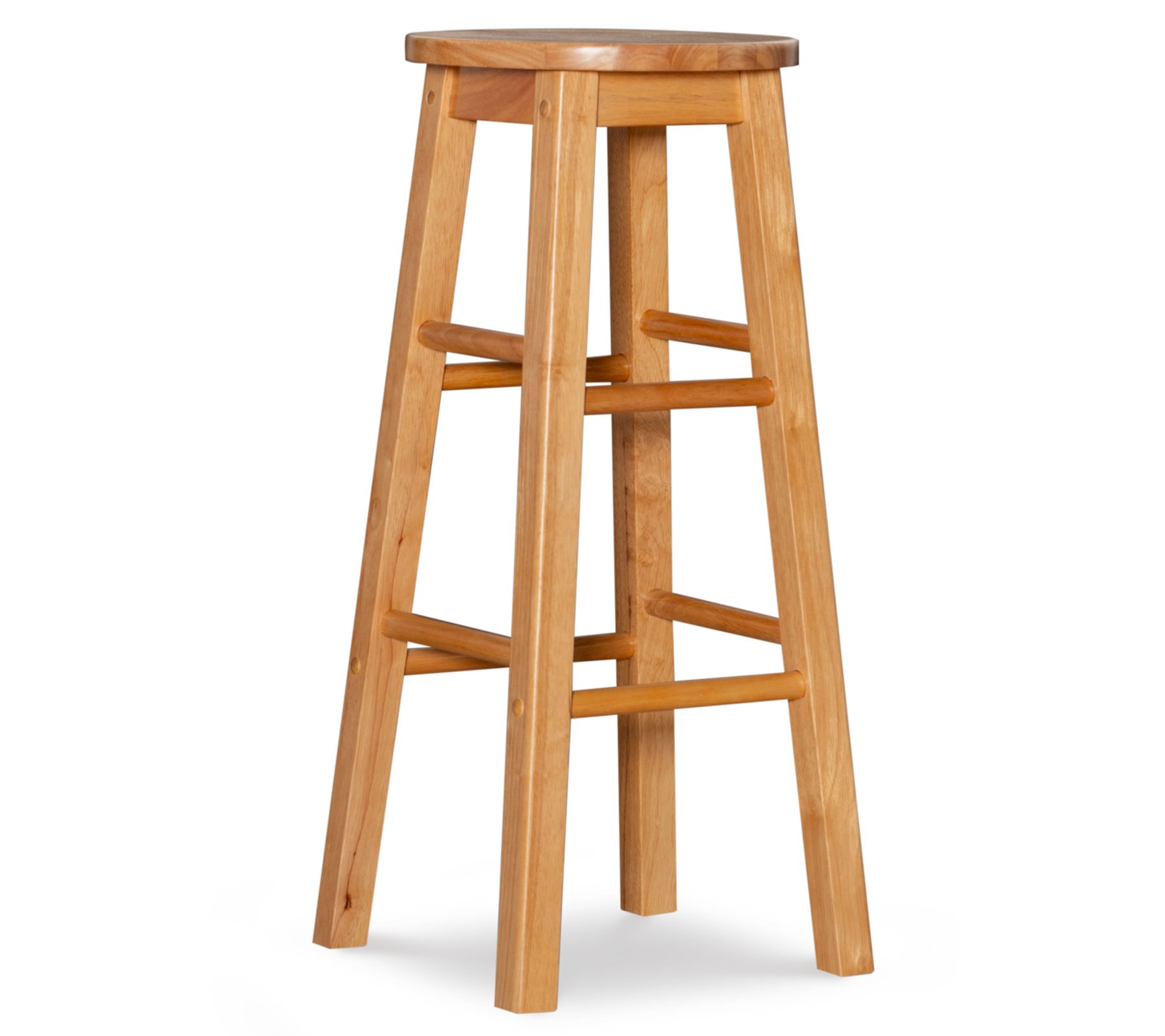Linon Home Juno Round Seat Backless Bar Stool