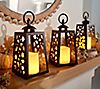 Candle Impressions Set of (3) 7.5" Fall Icon Resin Lanterns, 2 of 2