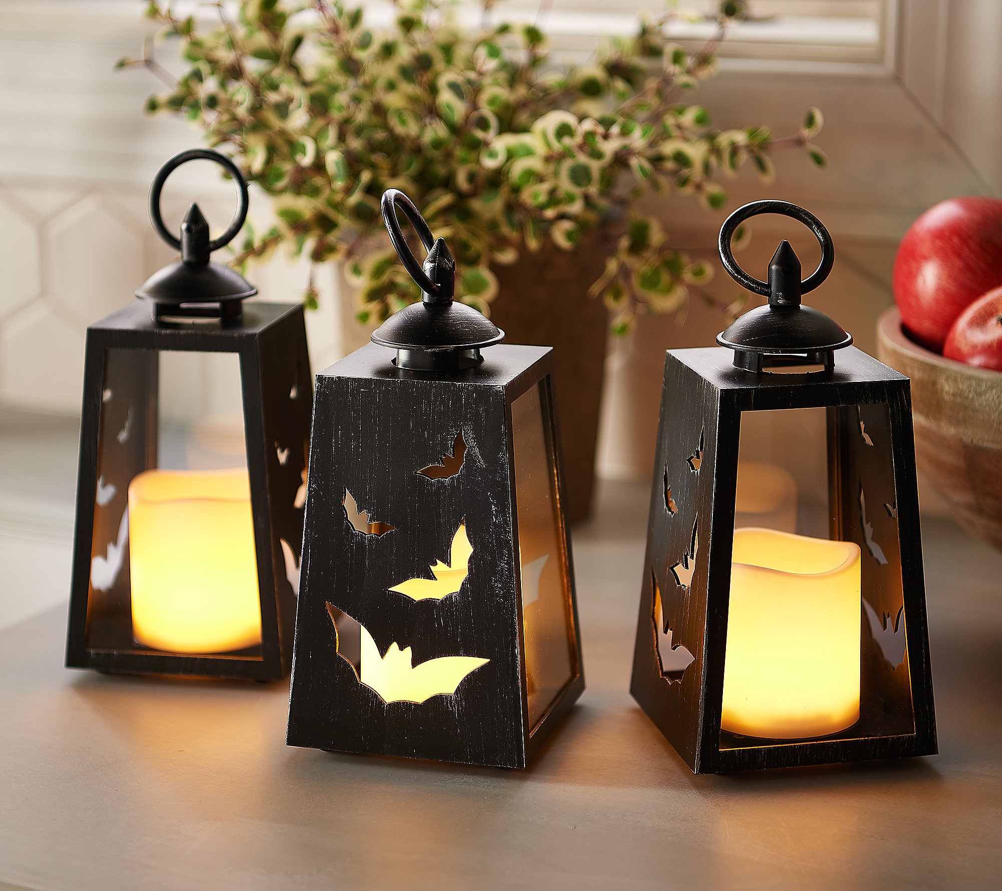 Candle Impressions Bats Lanterns