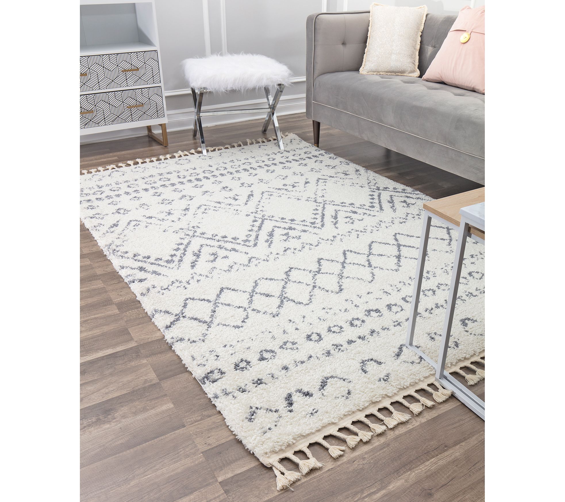 CosmoLiving Moon MS10 Tribal Moroccan 8 x 10 Ar ea Rug