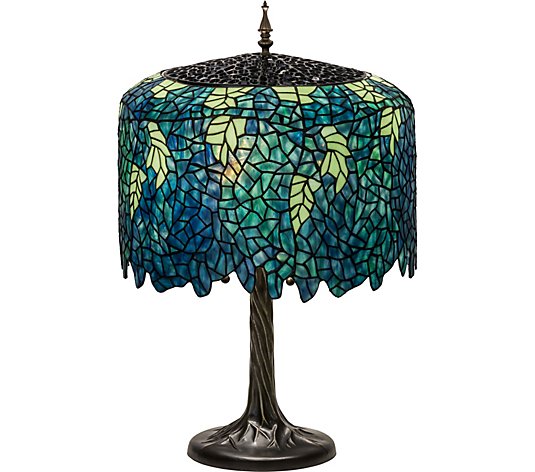 Tot ziens Geef energie Competitief Meyda Tiffany-Style 28" Wisteria Table Lamp - QVC.com