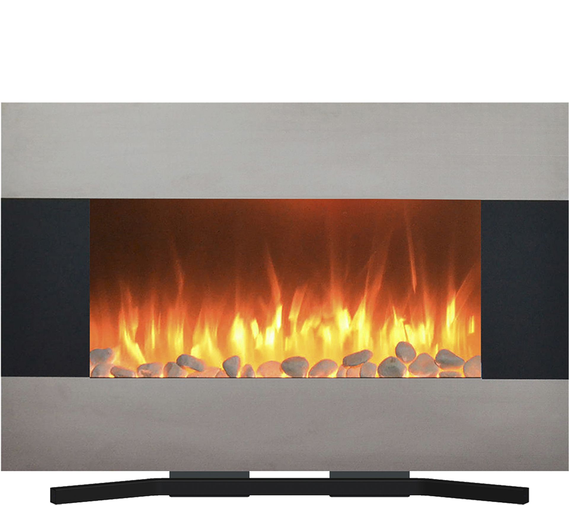Northwest 36" Stainless Steel Electric Fireplace