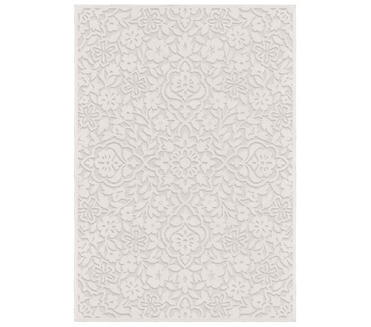 Orian Rugs 8x11 Indoor/Outdoor Cottage Floral Natural Rug