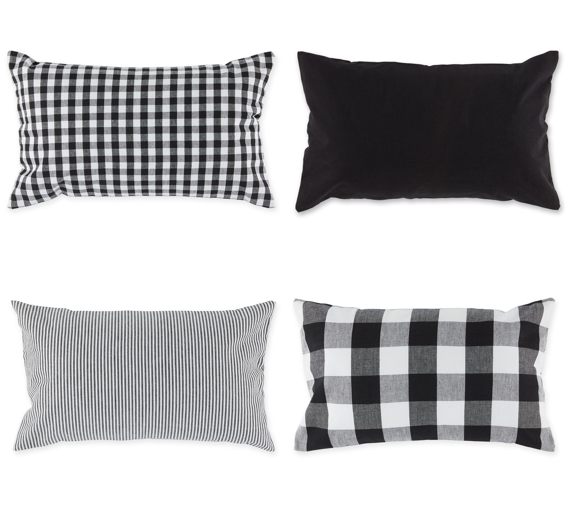 Design Imports Assorted Pillow Covers 12x20 S/4