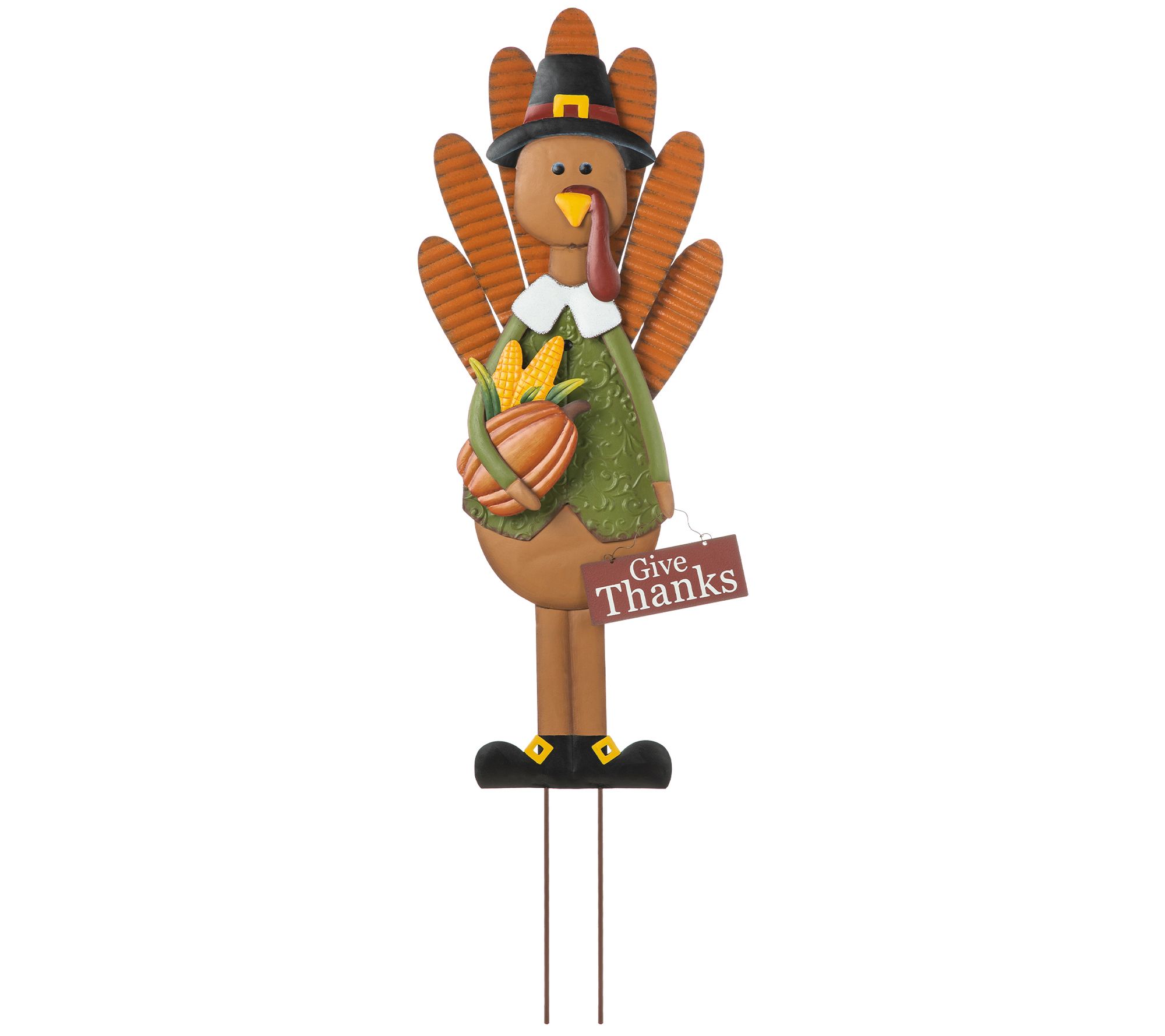 Glitzhome 36" Mr. Turkey Thanksgiving Yard Stake