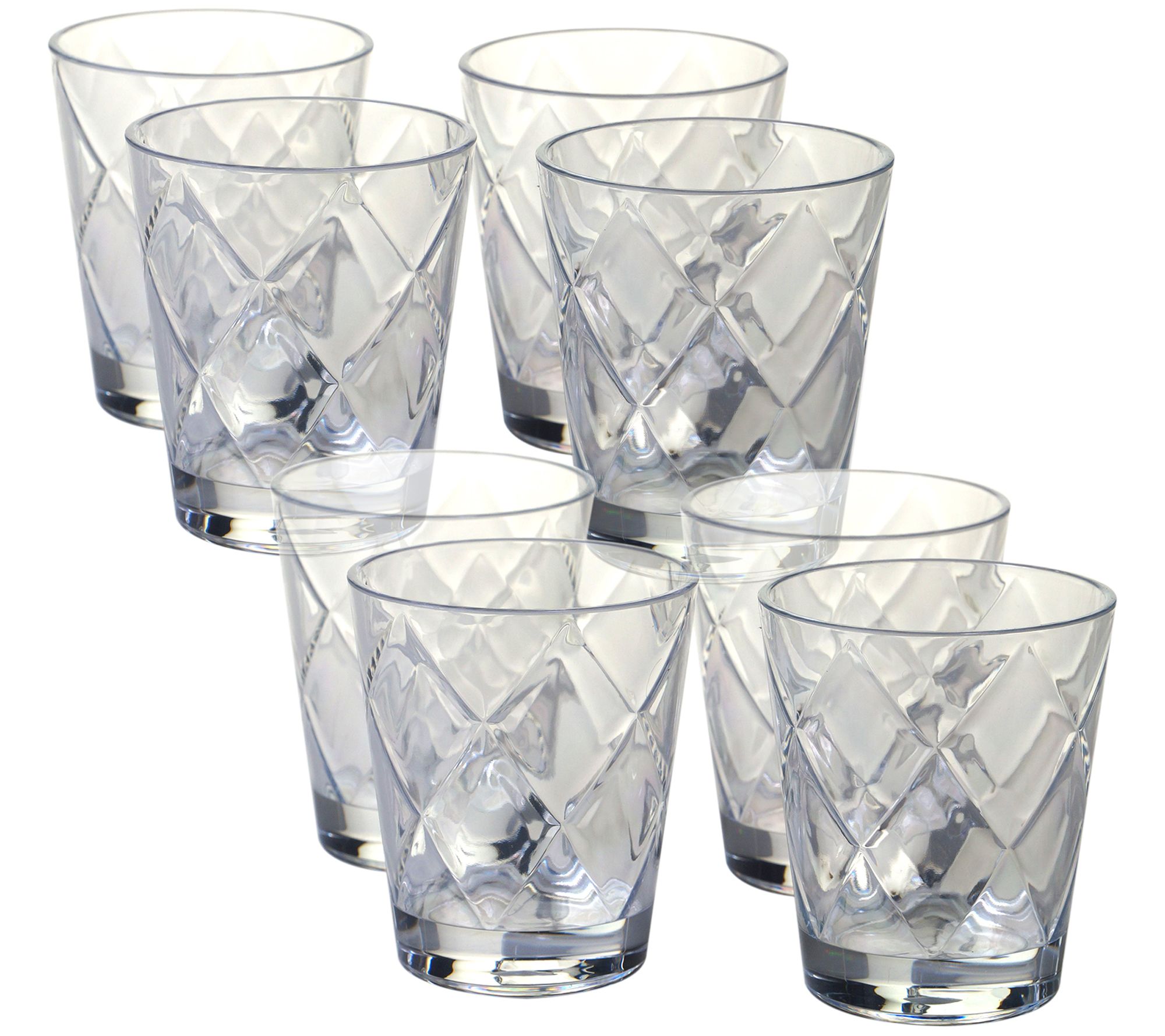 TarHong Bubble Acrylic Drinkware, Set of 6 - DOF, Clear