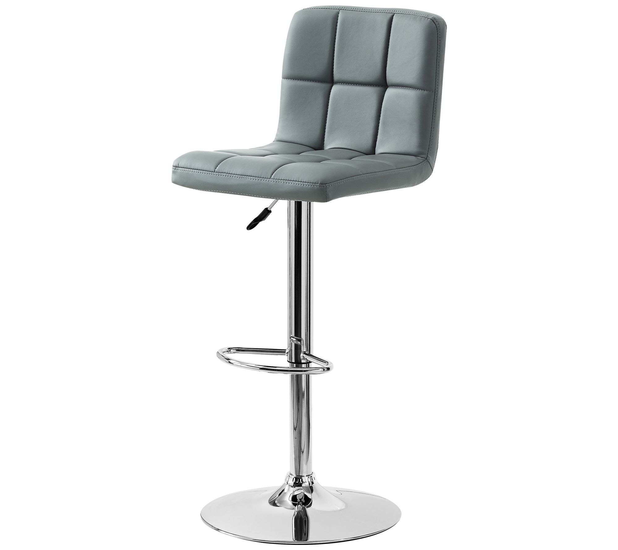 Powell Home Fashion Hazeldine Quilted Barstool,Grey