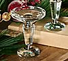 Set of (2) 6" Faceted Glass Pedestals by Valerie, 1 of 1