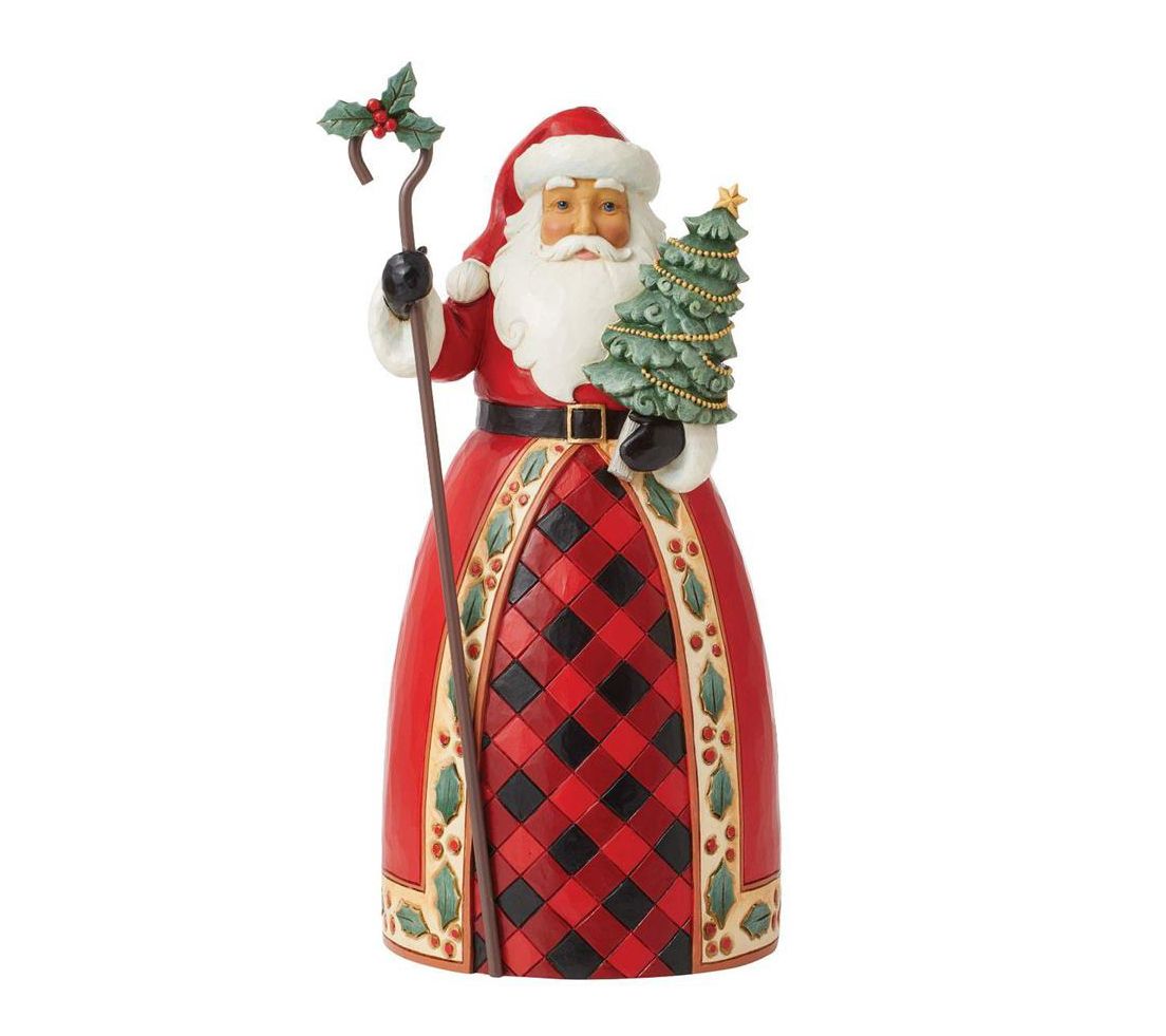 Jim Shore Highland Glen Santa Tree Cane - Qvc.com