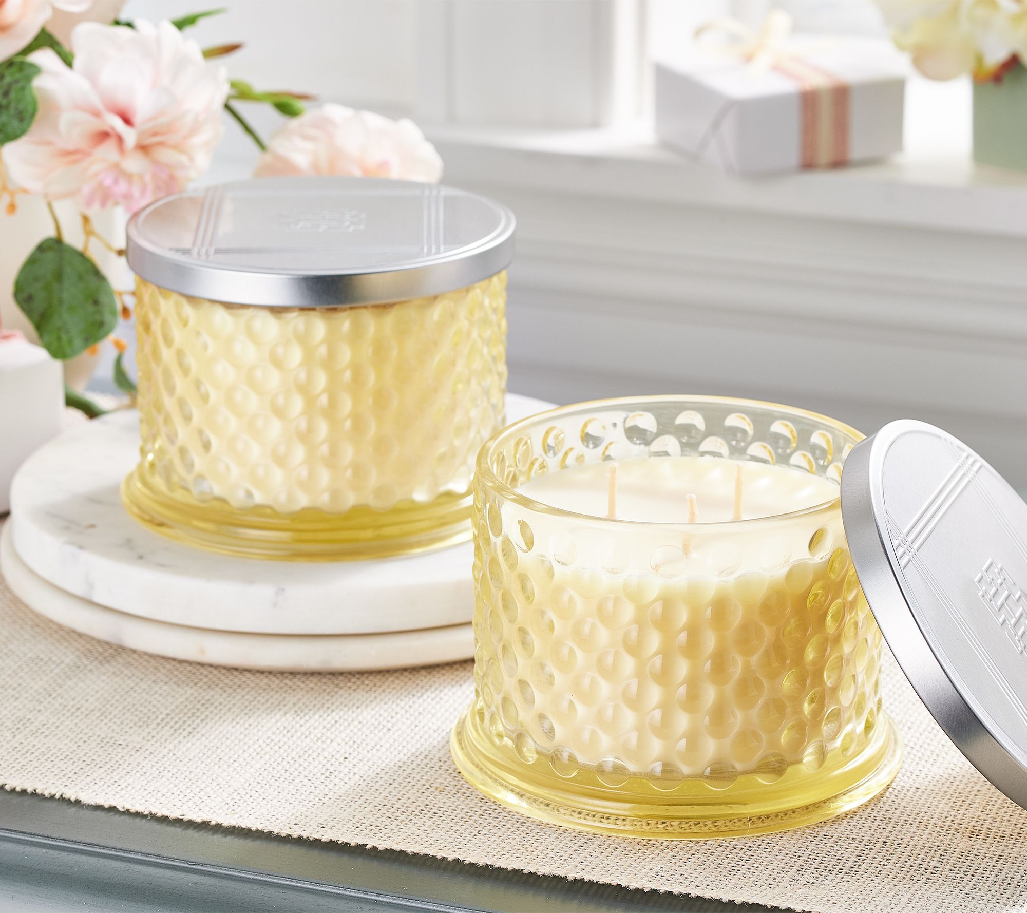 "As Is" HomeWorx by Slatkin & Co. S/2 14oz Sugar Candles