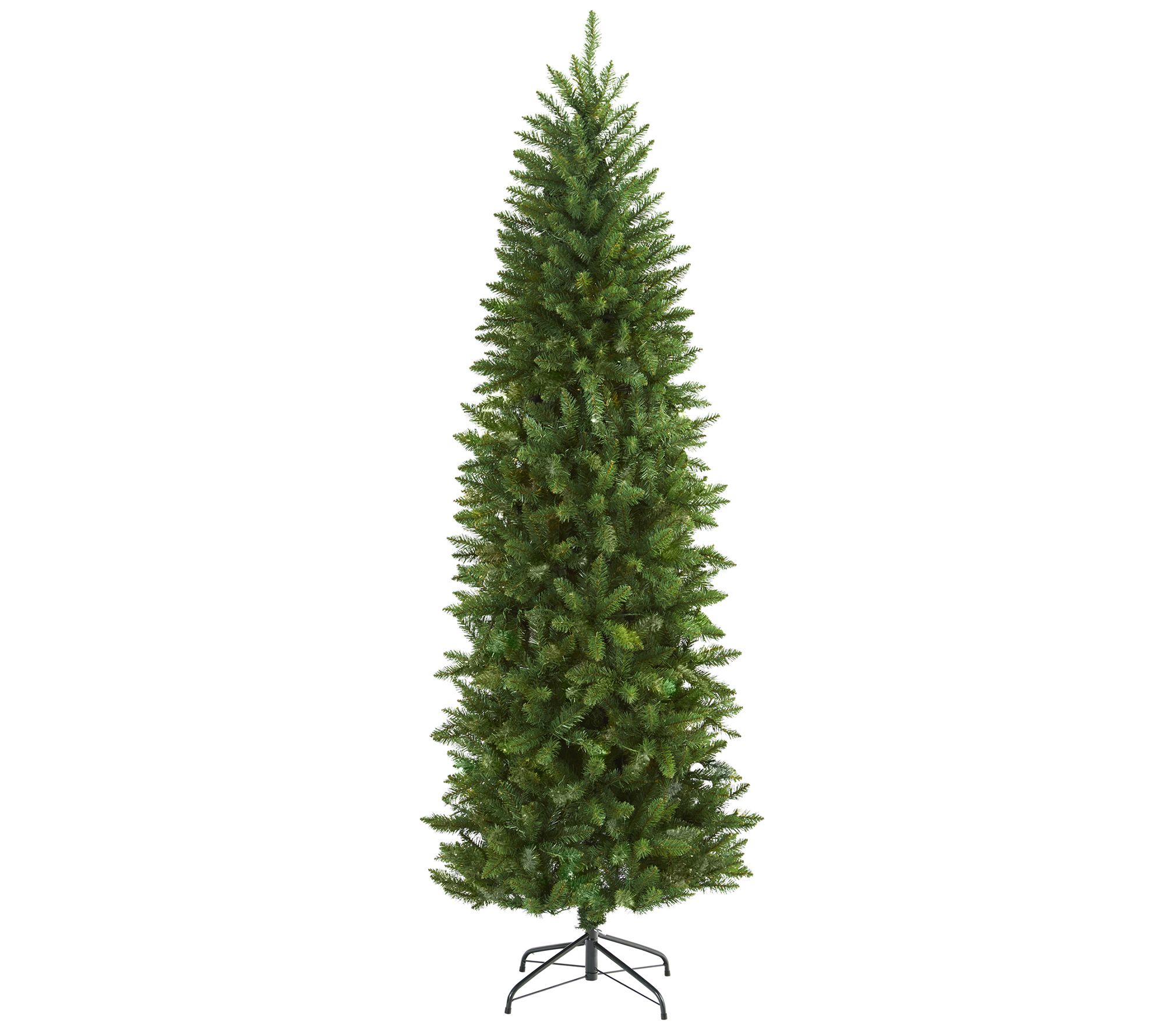 Nearly Natural 6.5' Slim Green Mountain Pine Ch ristmas Tree - QVC.com