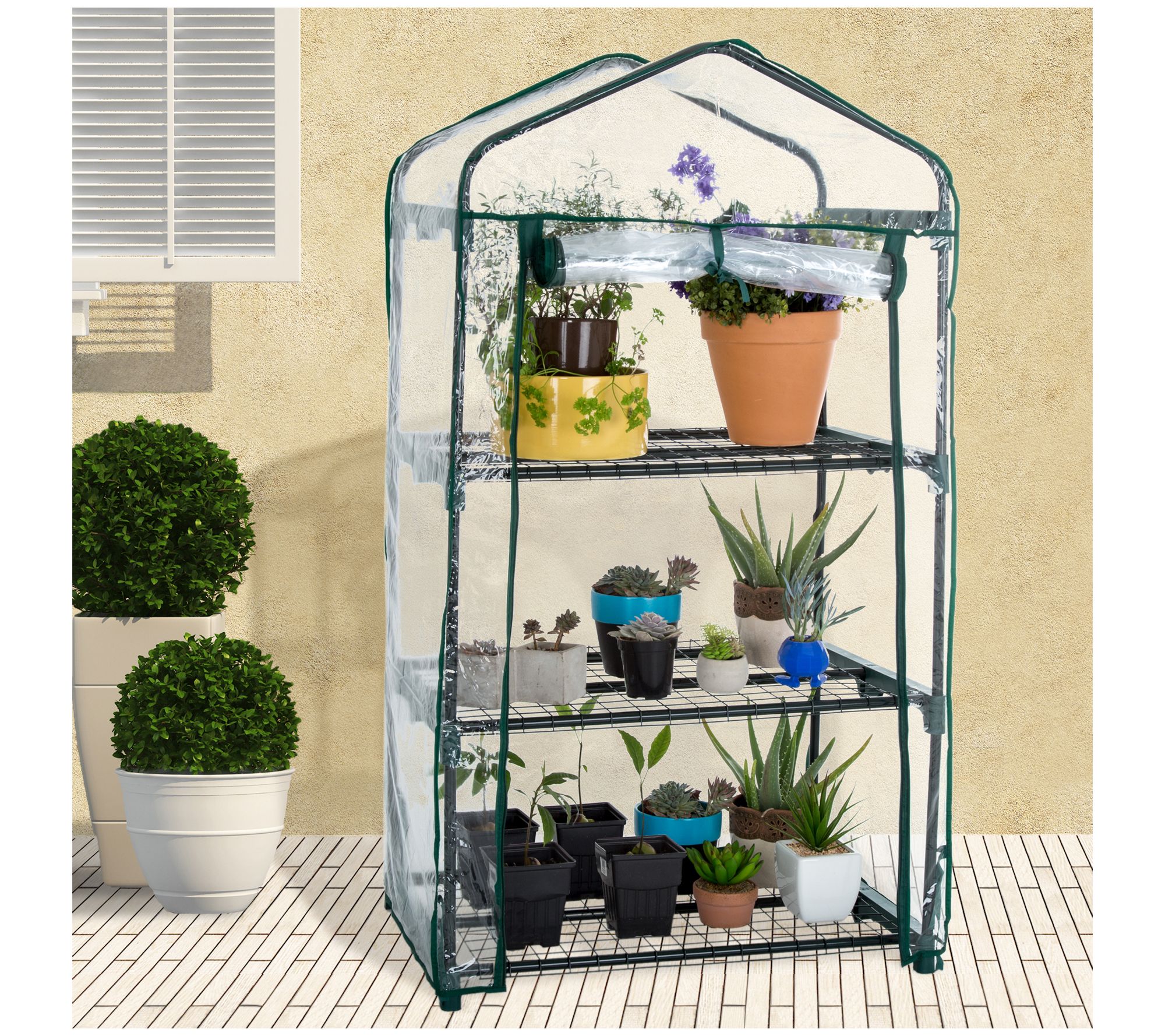 Pure Garden 3 Tier Mini Greenhouse Portable Greenhouse