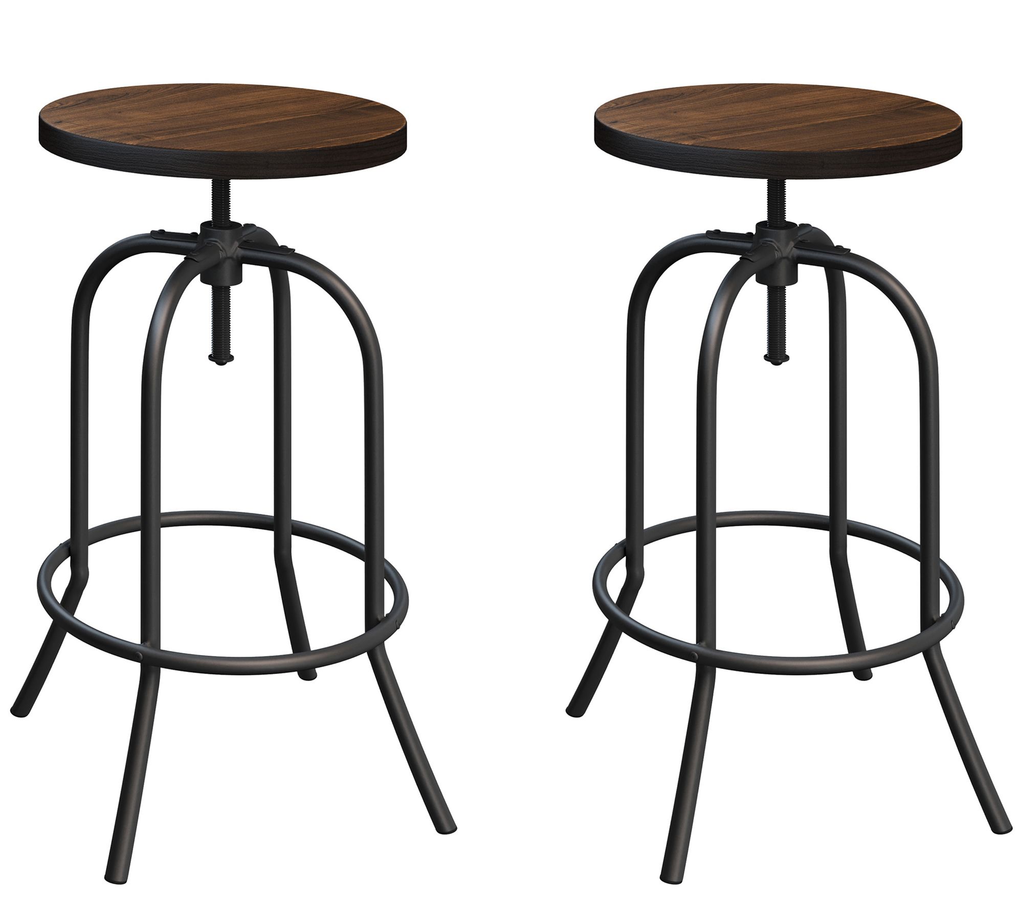 Lavish Home 2 Adjustable Barstools for Counteror Bar Height