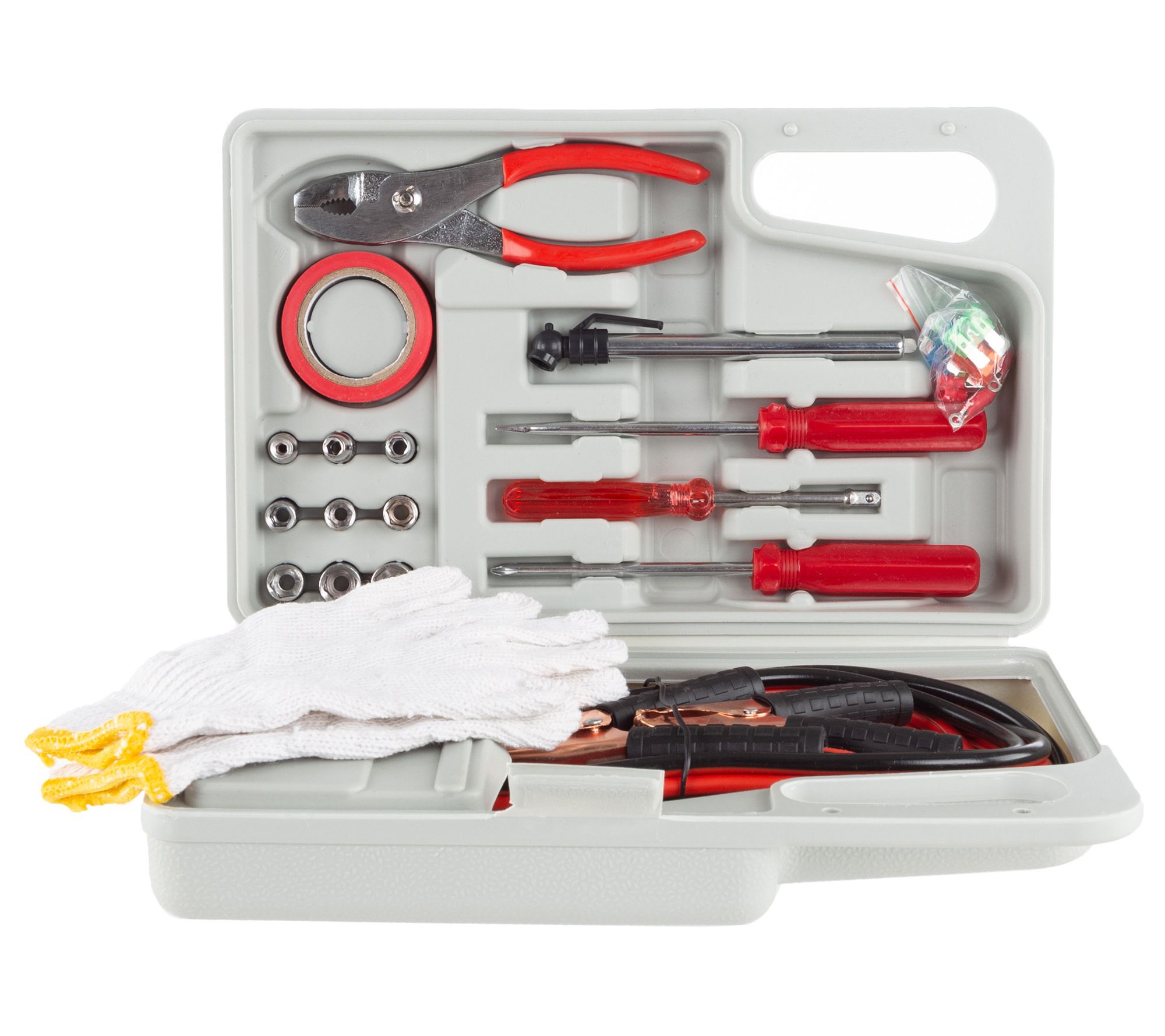 Stalwart Roadside Emergency Car Kit 30-PC RoadTrip Essentials