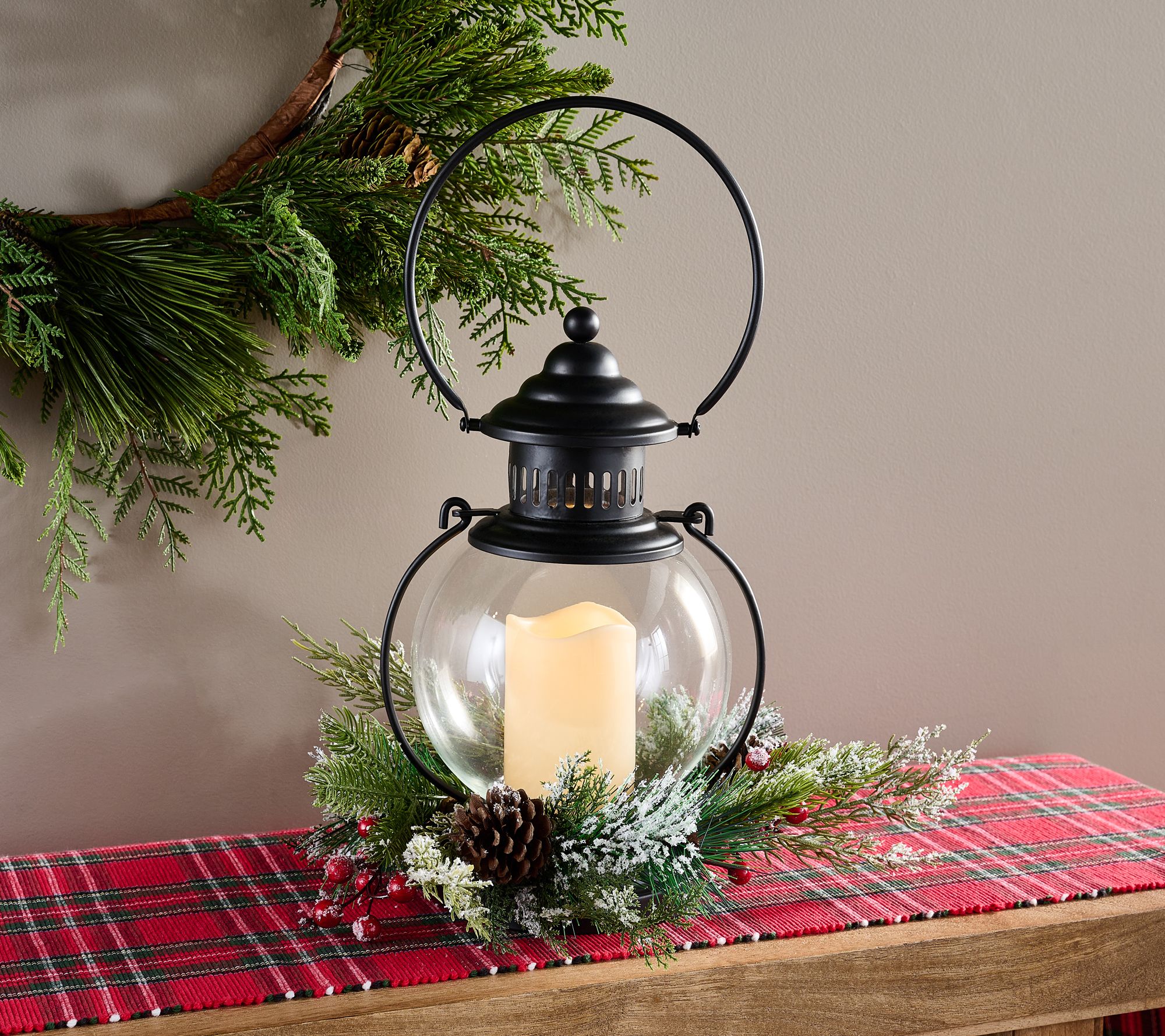 Home Reflections Indoor/Outdoor 13" Hanging Lantern
