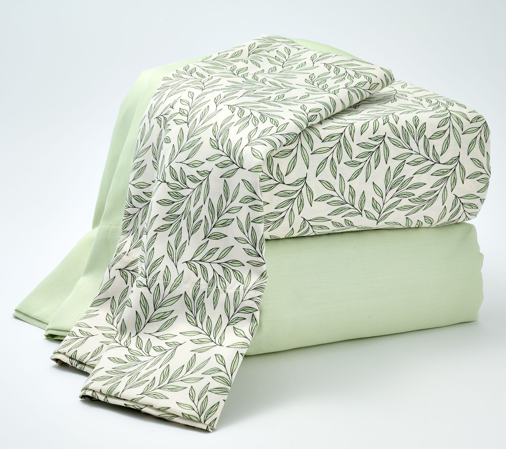 Home Reflections 2-Pack Cotton Sateen Sheet Set - QVC.com