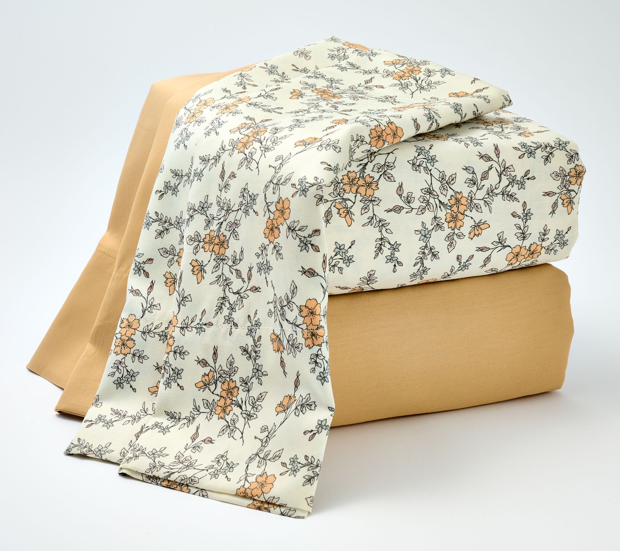 Home Reflections 2-Pack Cotton Sateen Sheet Set