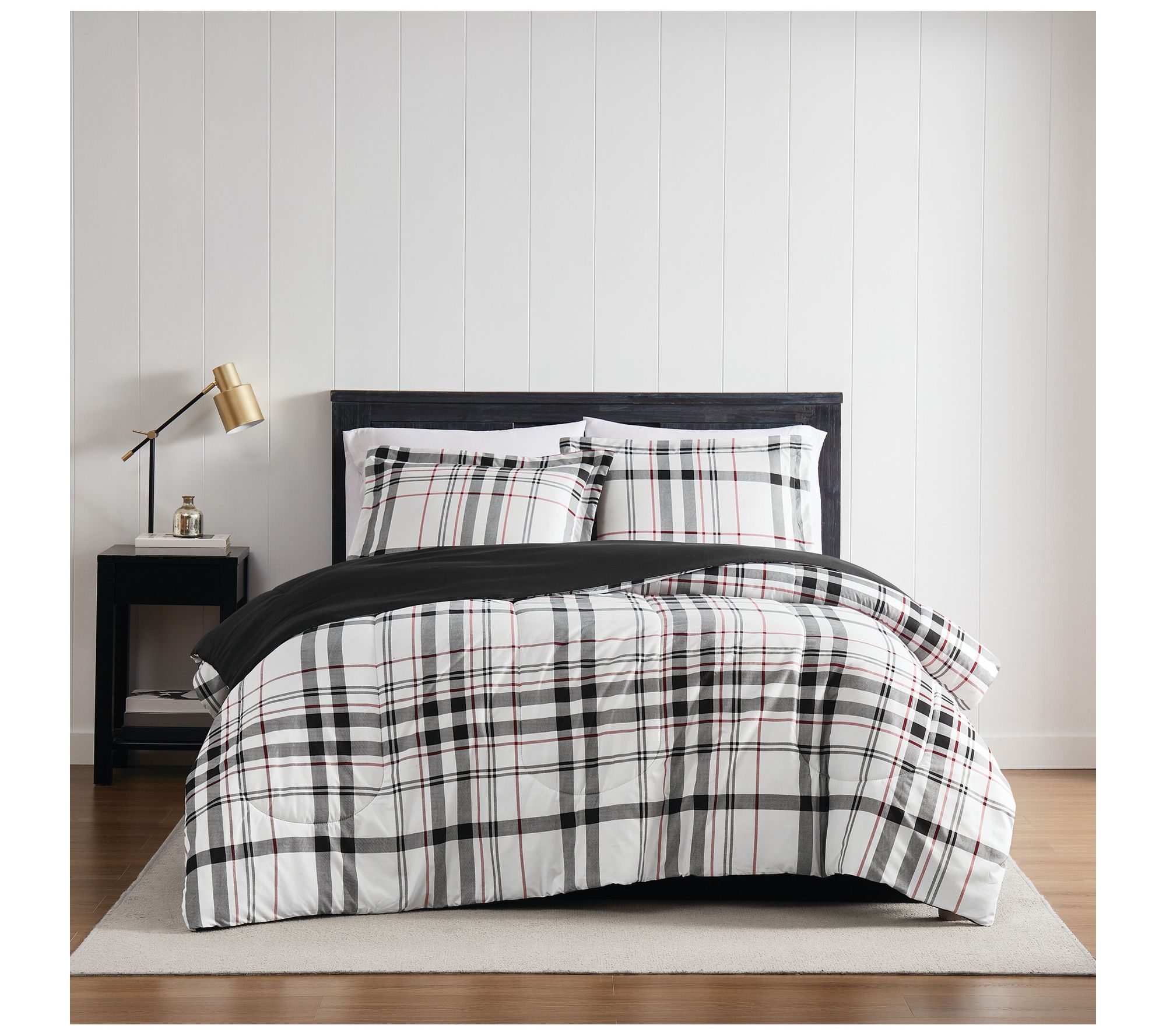 London Fog Charlotte Plaid Full/Queen 3-Piece C omforter Set