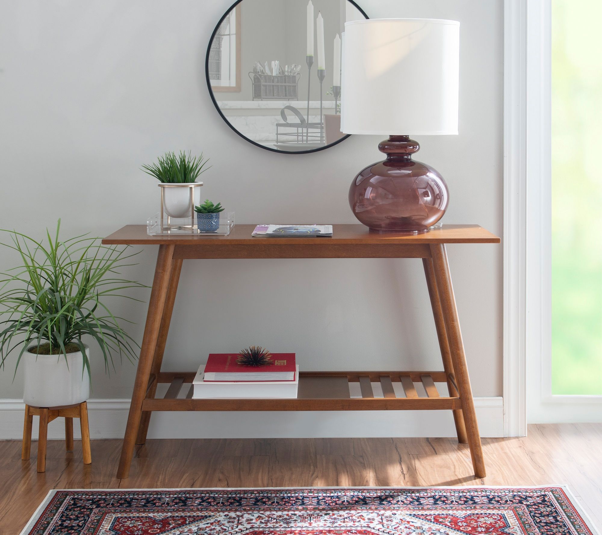 Linon Home 22" Raleigh Square End Table W/Shelf