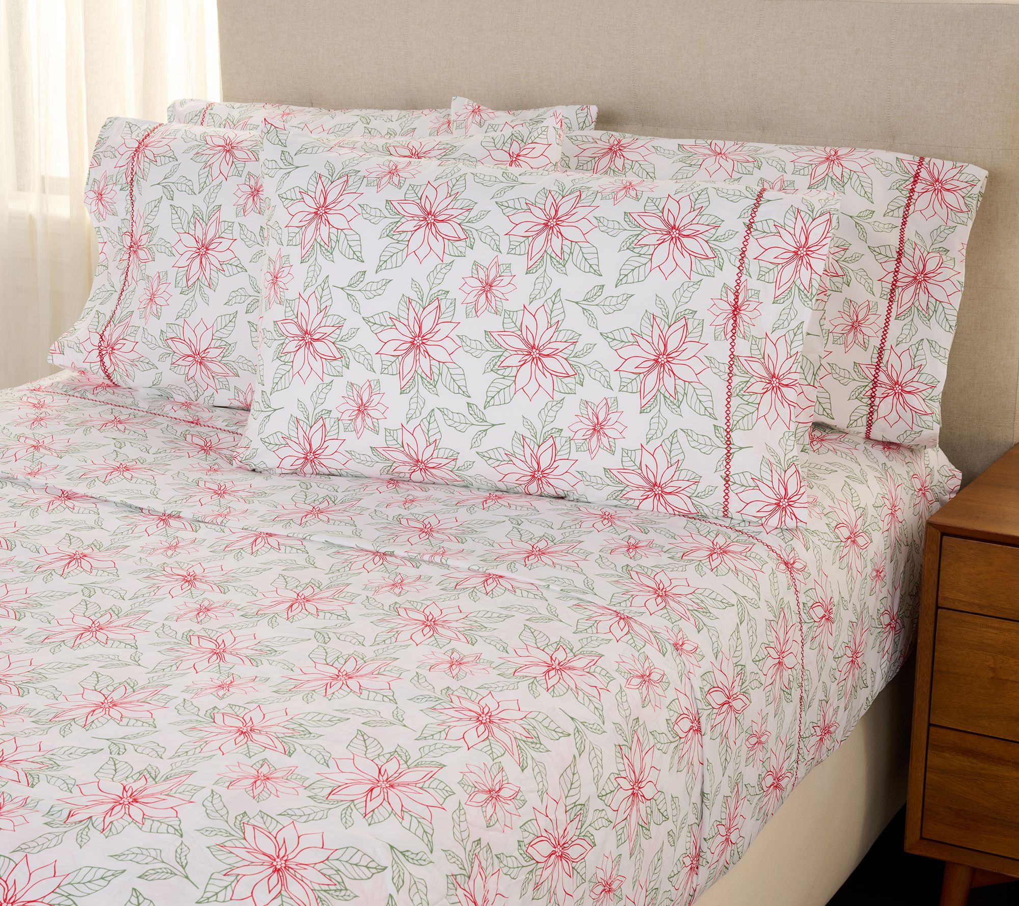 Home Reflections Brushed 100% Cotton Sheet Set