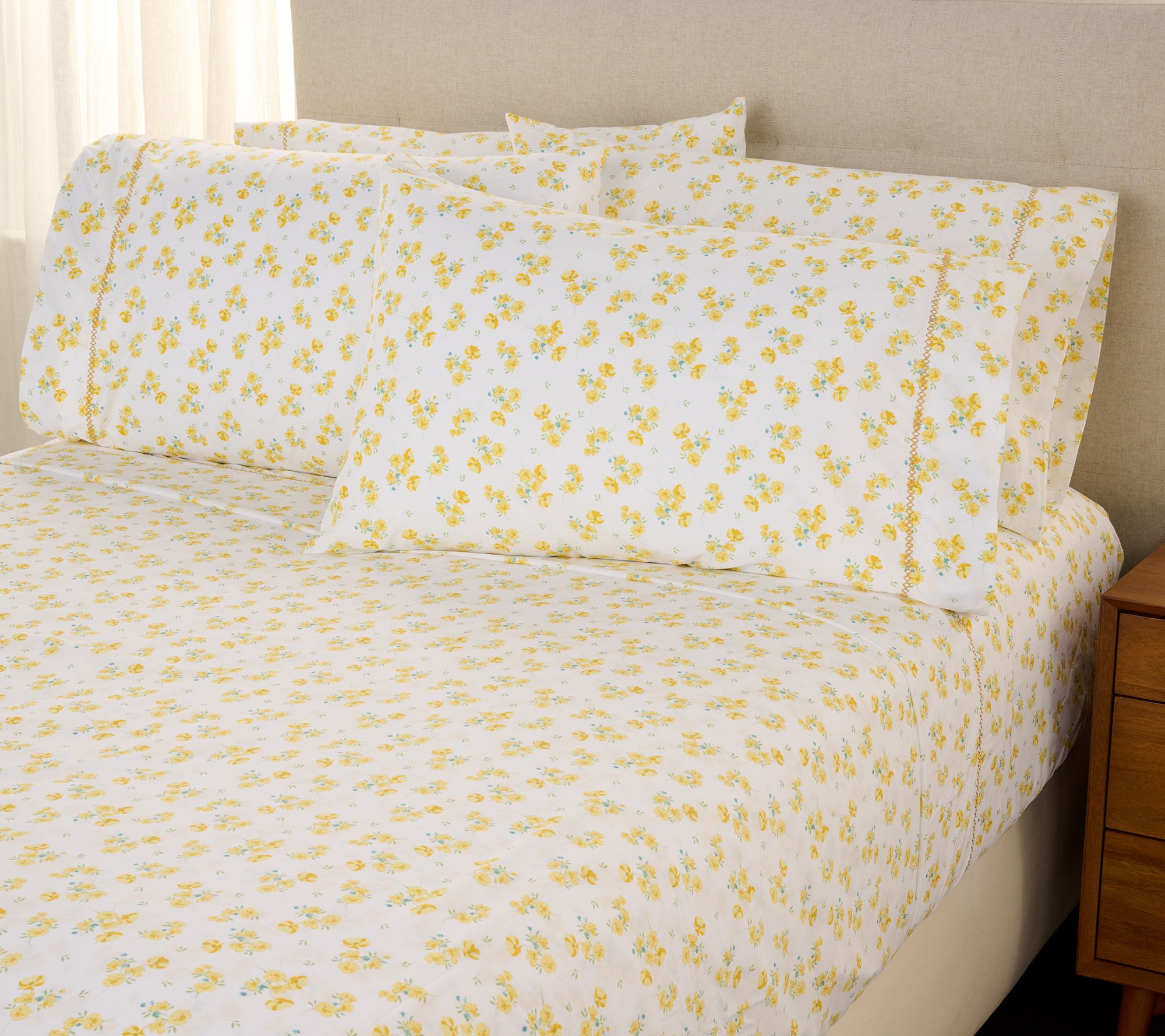 Home Reflections Brushed 100% Cotton Sheet Set