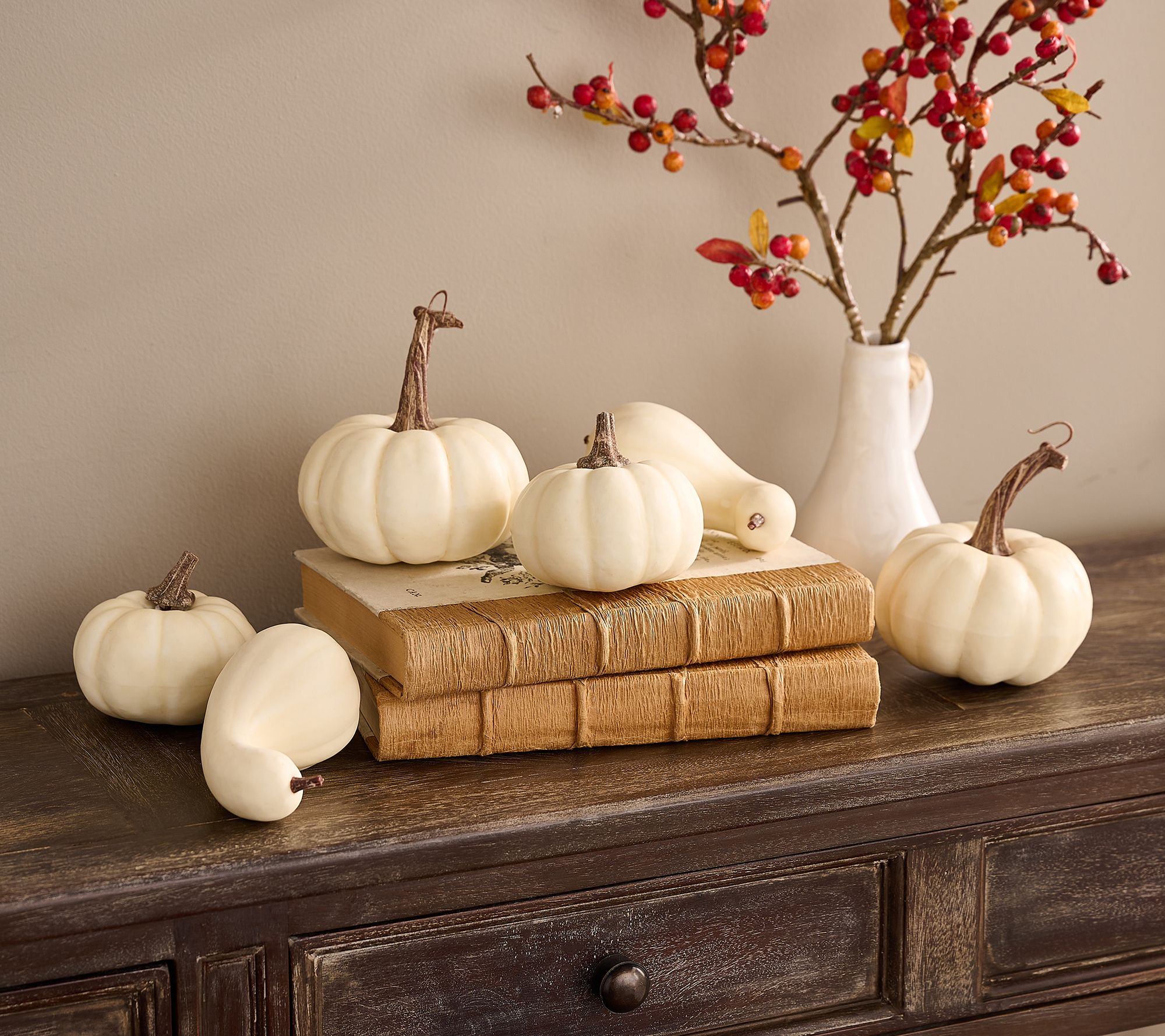 As Is Simply Stunning Set/6 Mini Pumpkins by Janine Graff