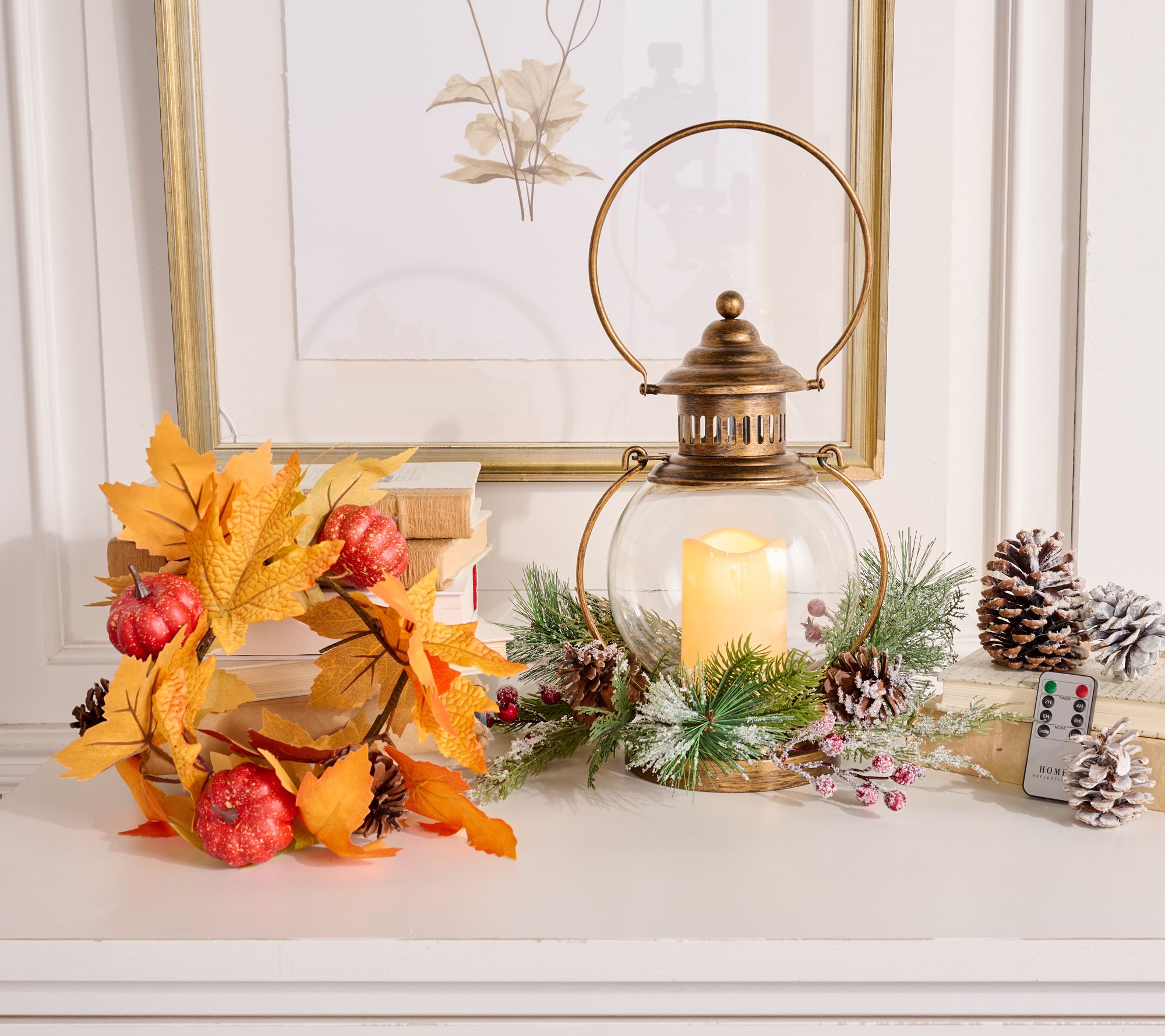 Home Reflections Indoor/Outdoor 13" Hanging Lantern