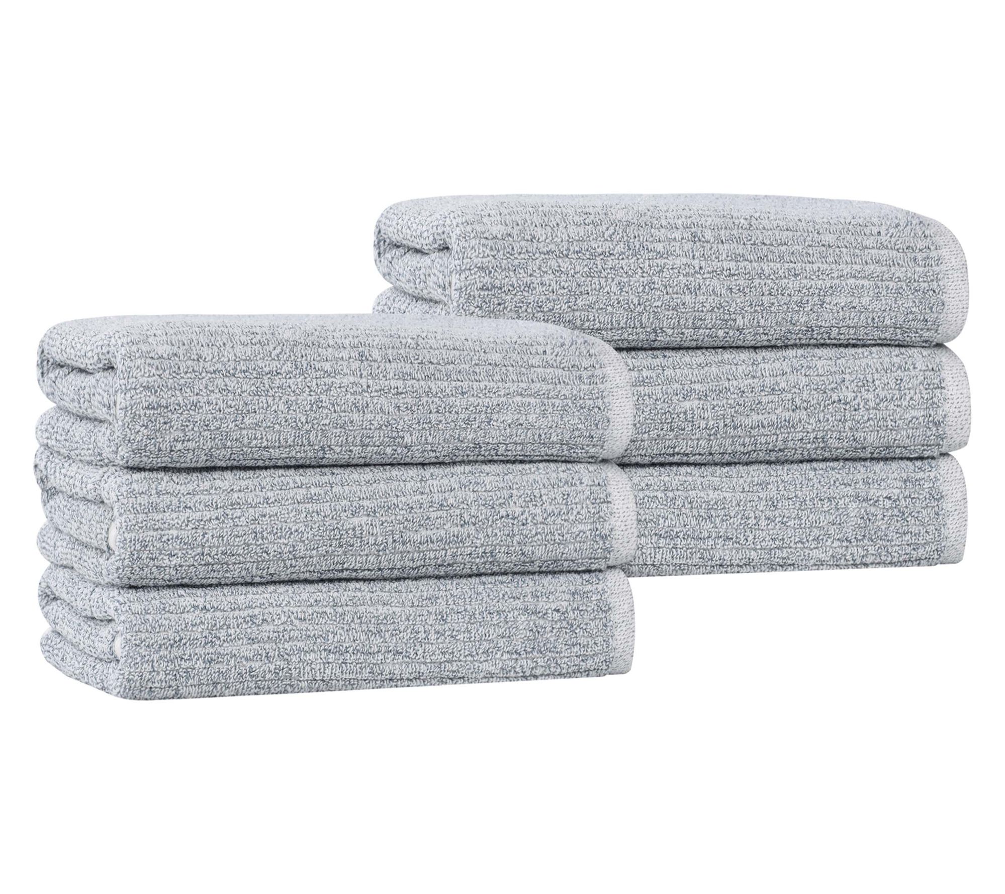 Superior Destin Cotton Blend Solid 6 Piece Hand  Towel Set