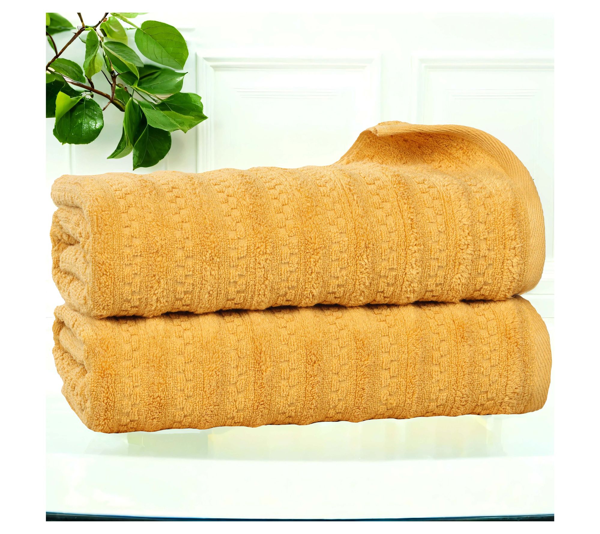 Superior 2 Piece Zuma Zero Twist Cotton Soft Bath Towel Set