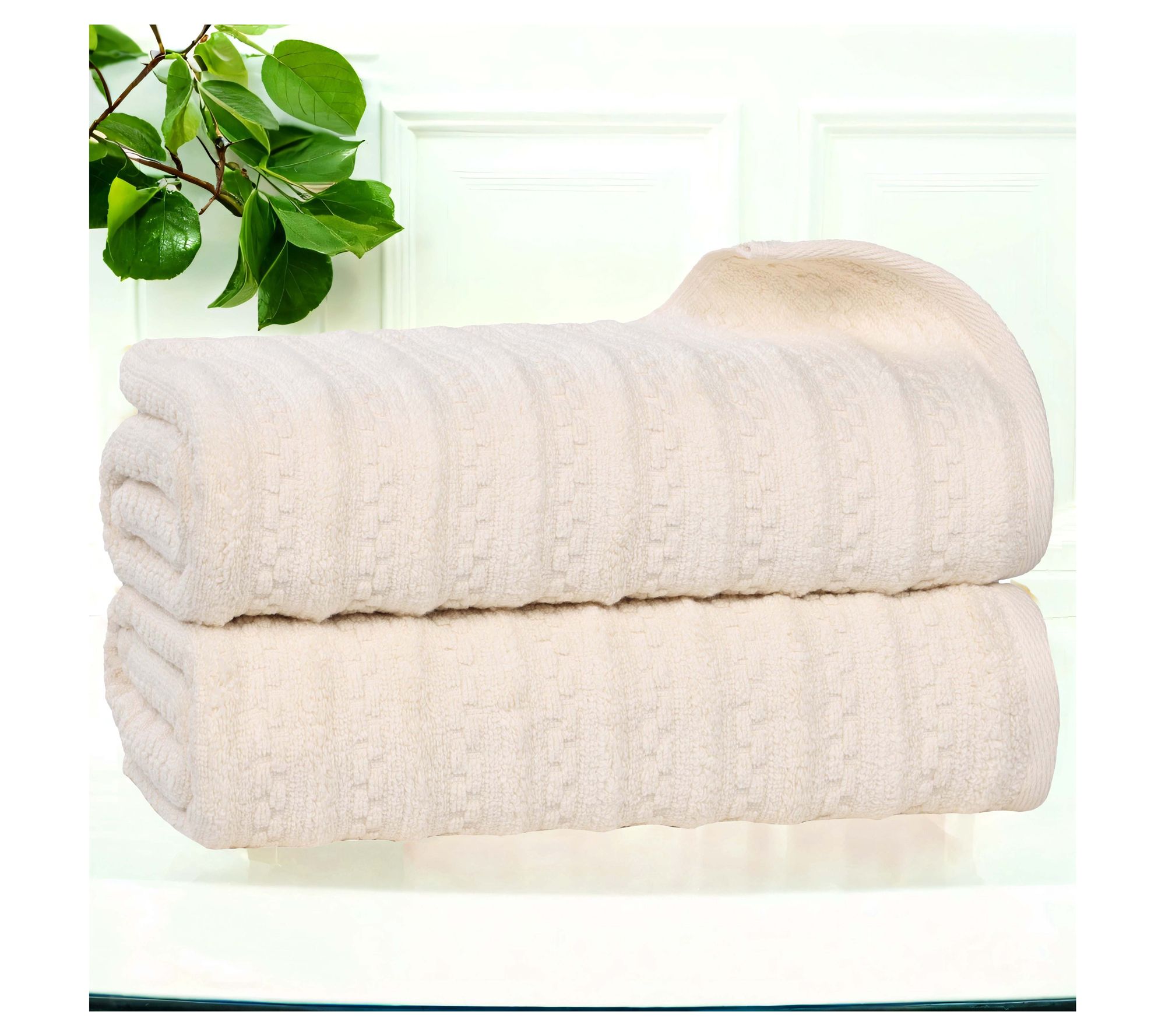 Superior 2 Piece Zuma Zero Twist Cotton Soft Bath Towel Set