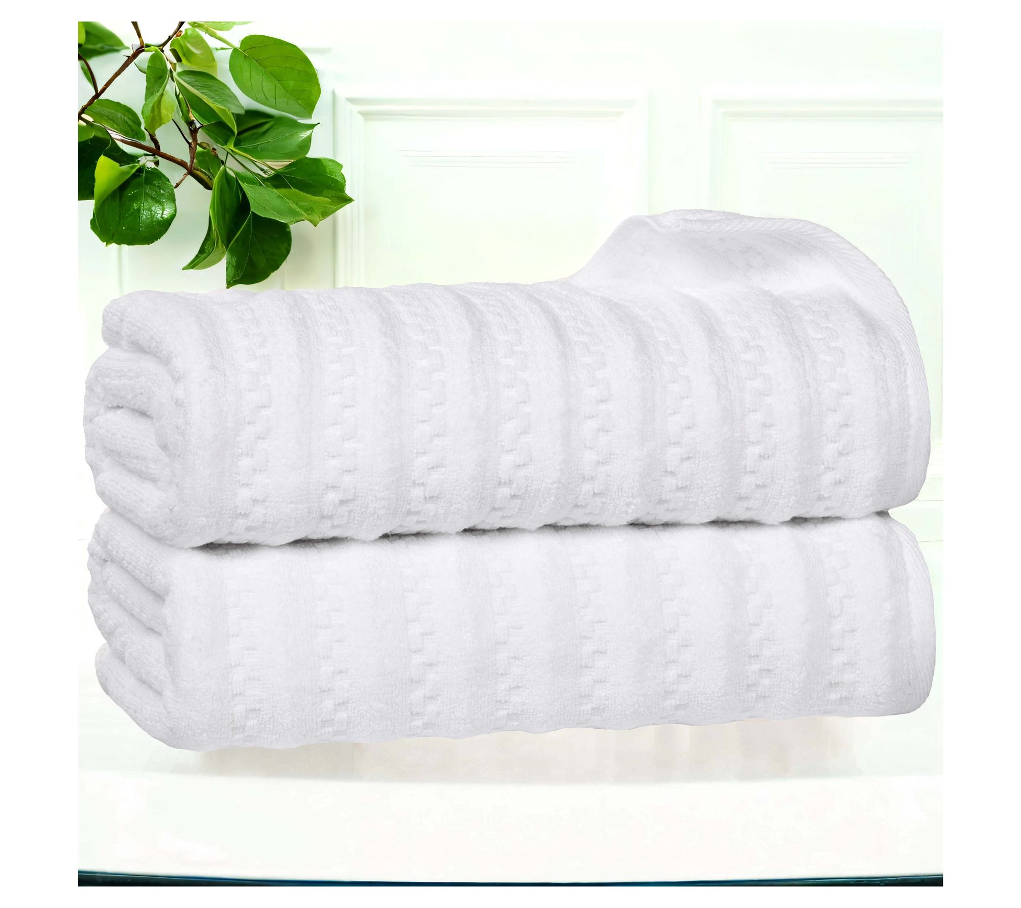 Superior 2 Piece Zuma Zero Twist Cotton Soft Bath Towel Set